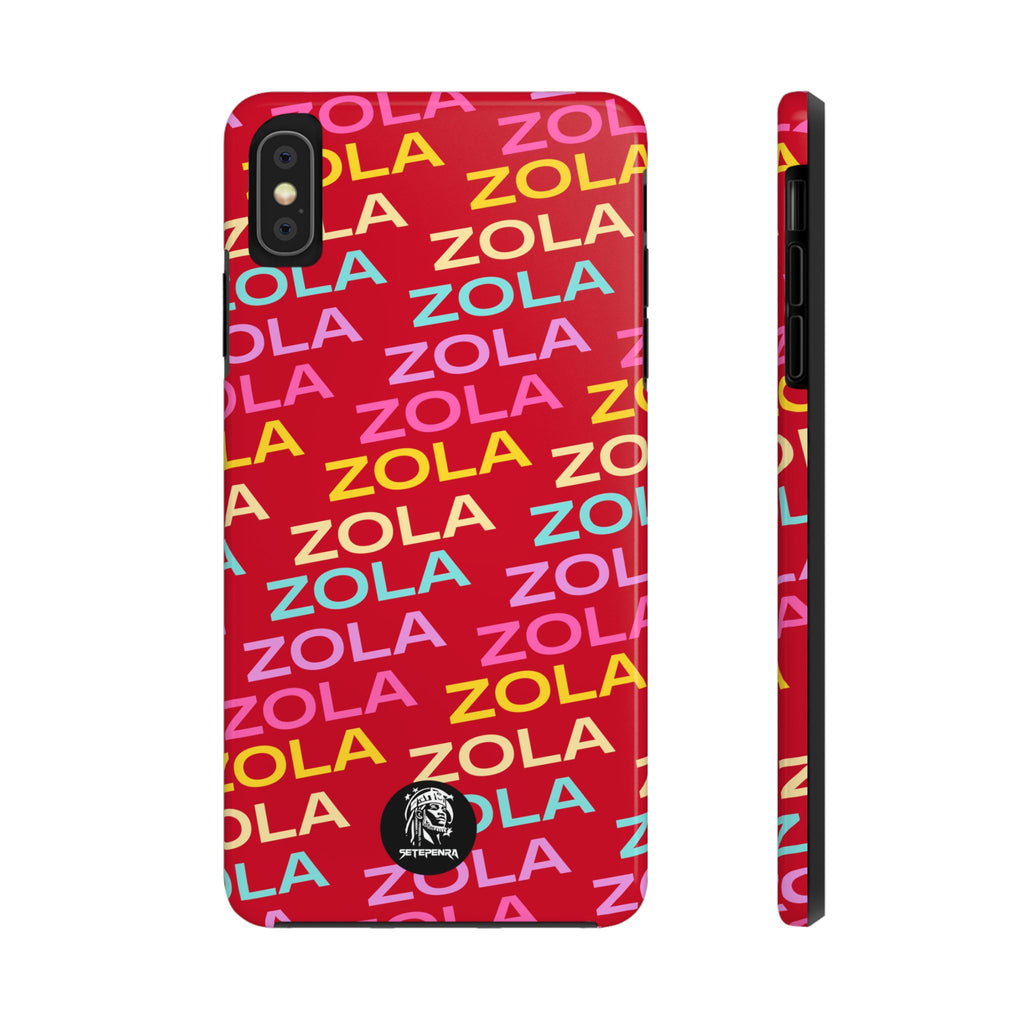 Zola Tough Phone Case (For iPhone, Galaxy & More) - Dark Red SETEPENRA Phone Case.