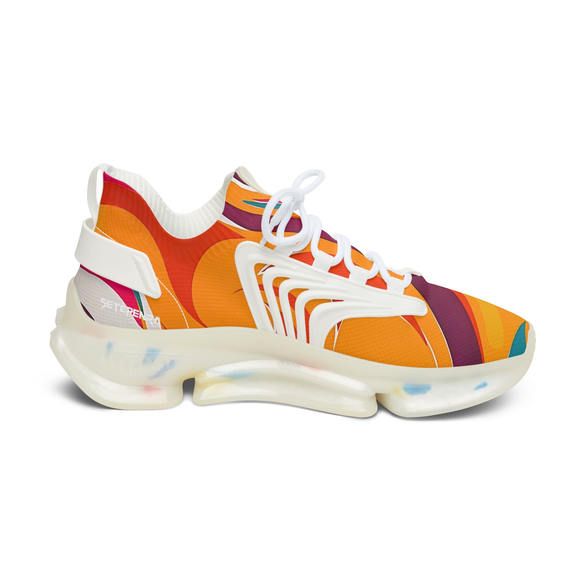 Golden Kandi Swirl Women's Mesh Sneakers SETEPENRA Shoes.