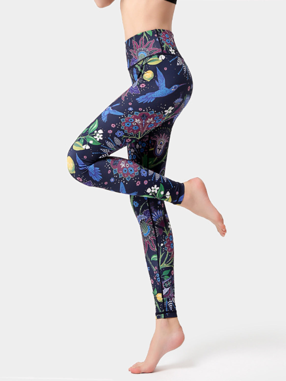 Printed High Waist Active Leggings SETEPENRA .