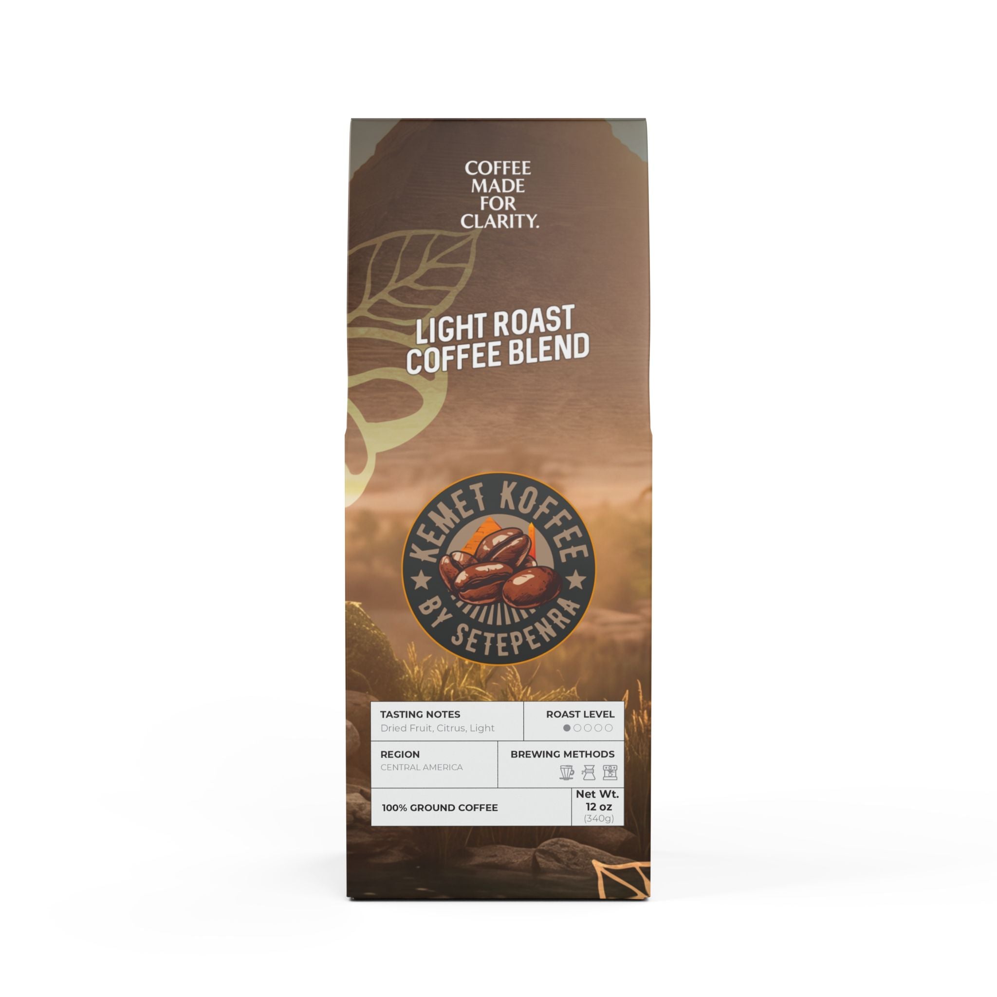 Kemet Koffee By Setepenra Light Roast Coffee Blend