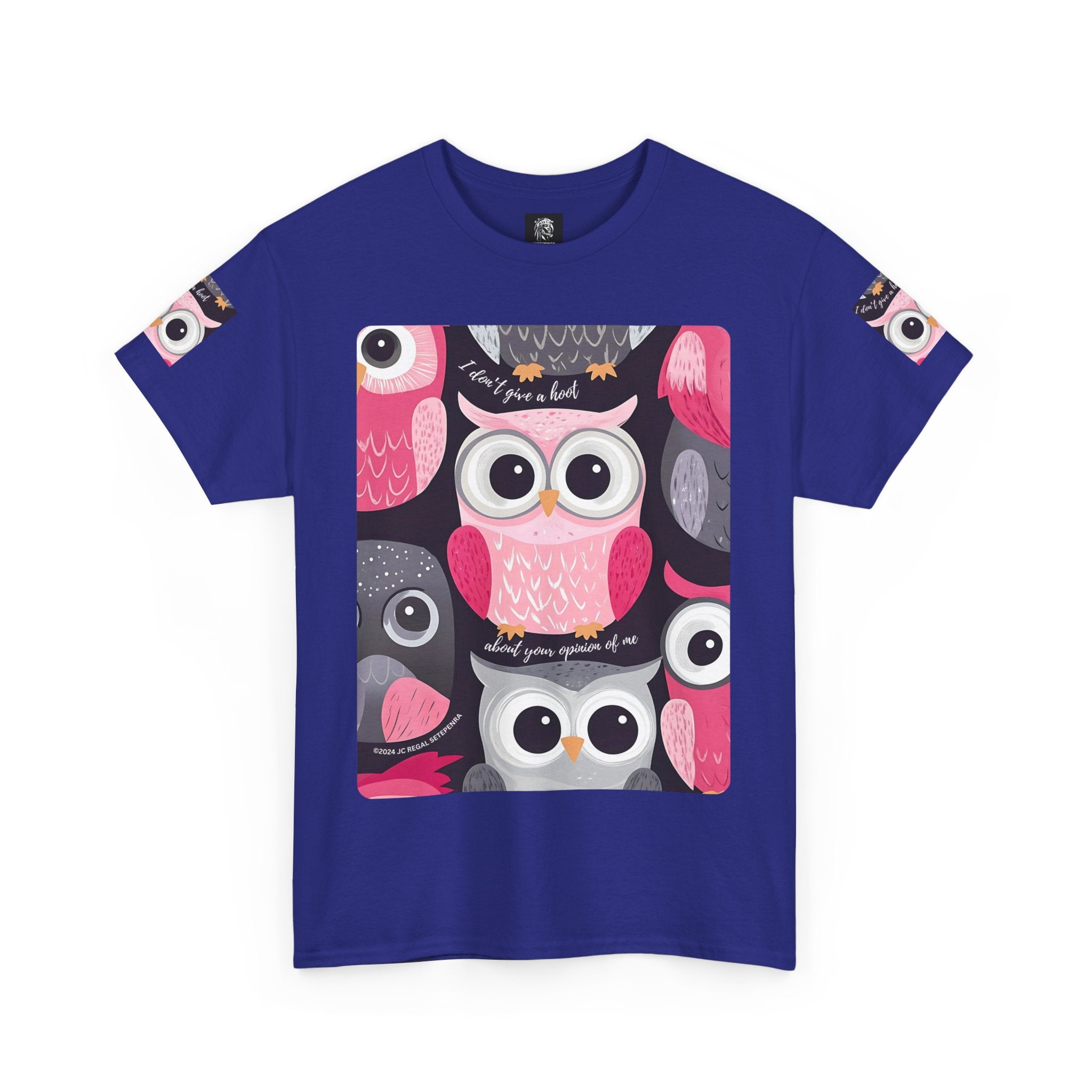 Don't Give A Hoot Unisex Heavy Cotton Tee SETEPENRA T-Shirt.