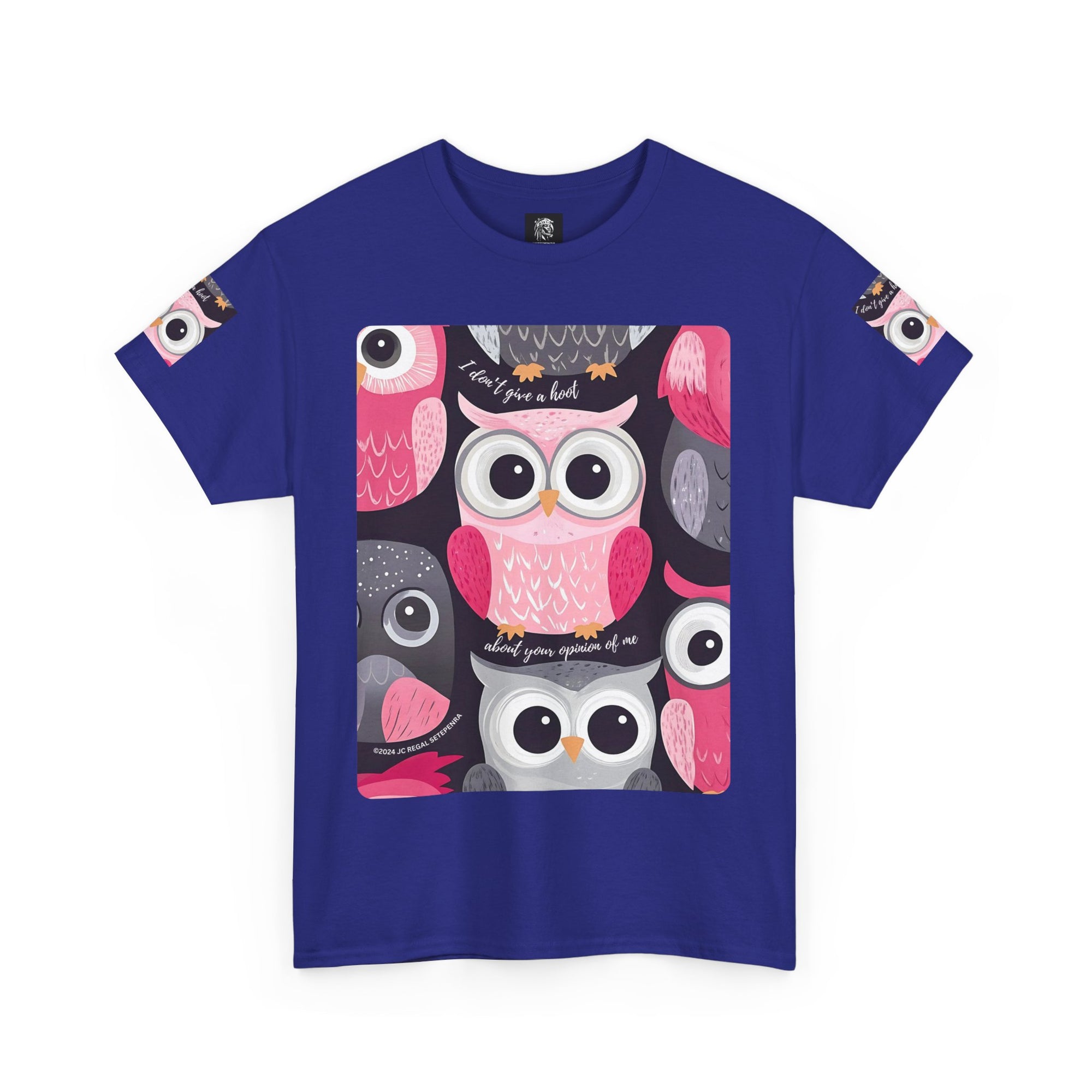 Don't Give A Hoot Unisex Heavy Cotton Tee SETEPENRA T-Shirt.