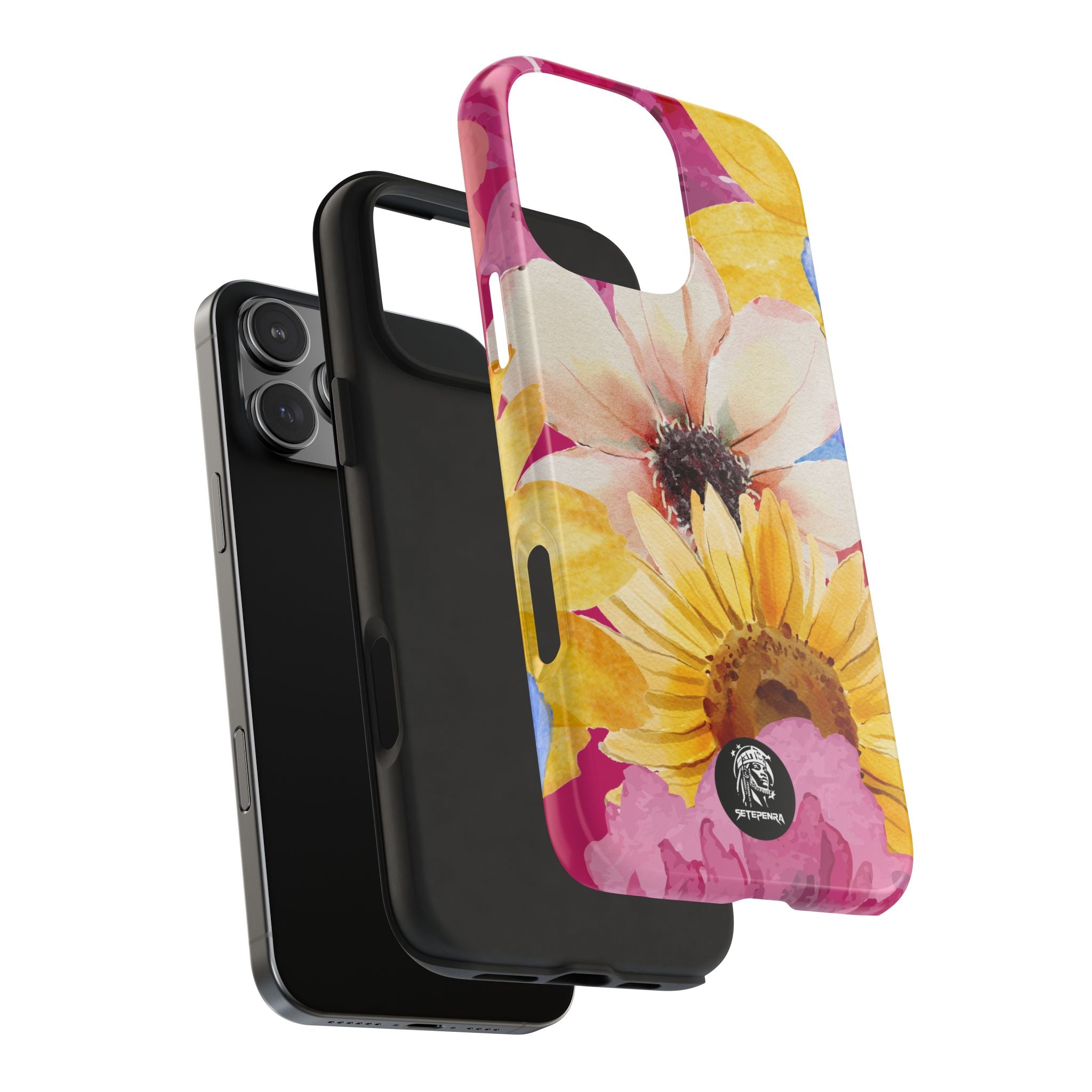 Watercolor Flowers Tough Phone Case (For iPhone, Galaxy & More)