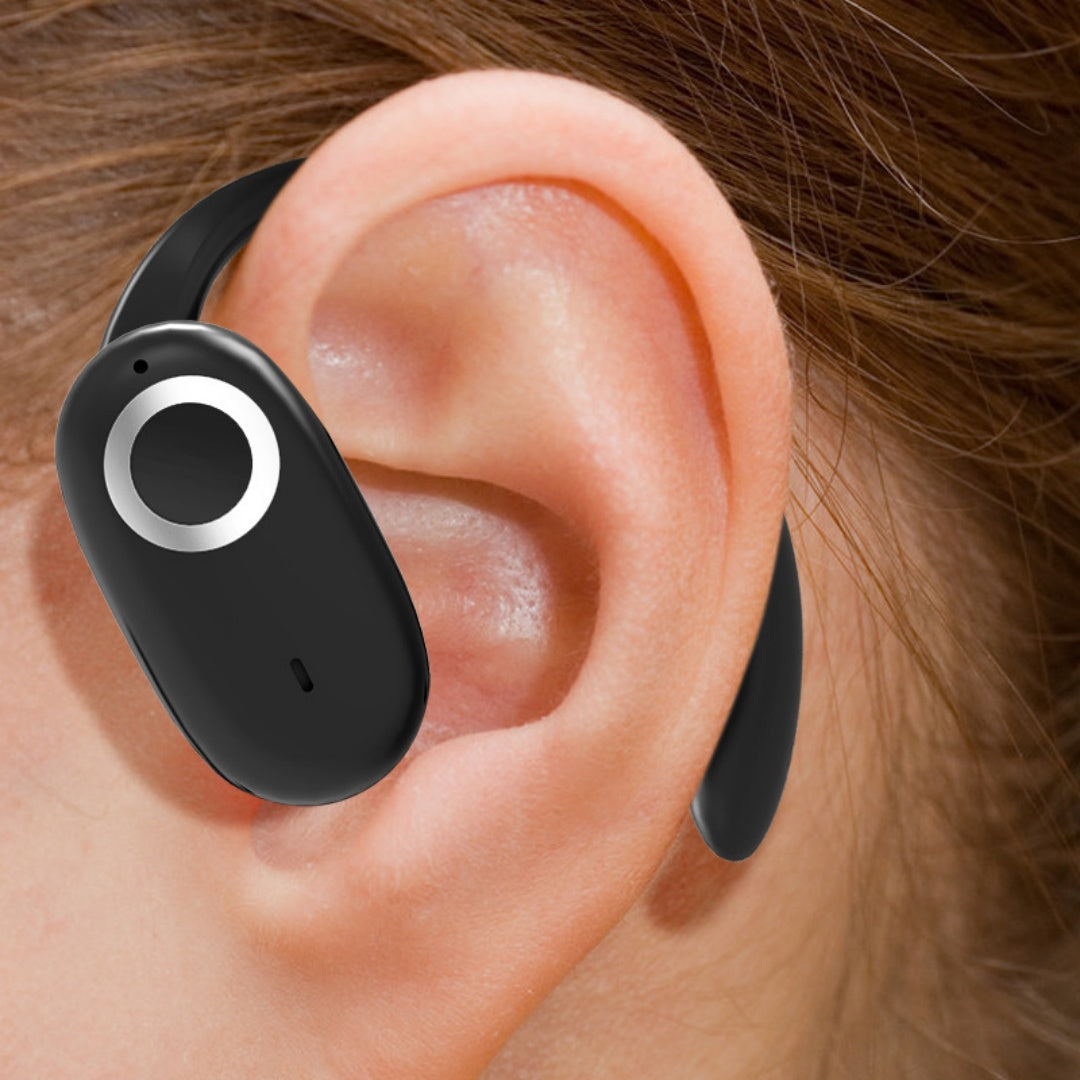 Movamax Rotating Wireless Bluetooth Ear-Mounted Headset