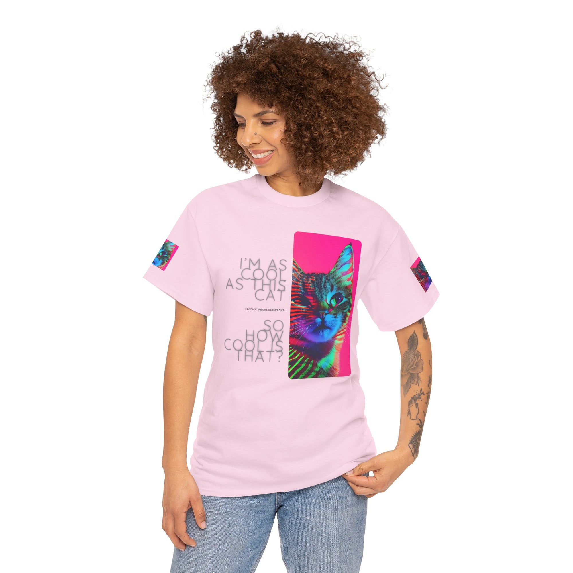 Cool Cat (Whiskers 2) Unisex Heavy Cotton Tee