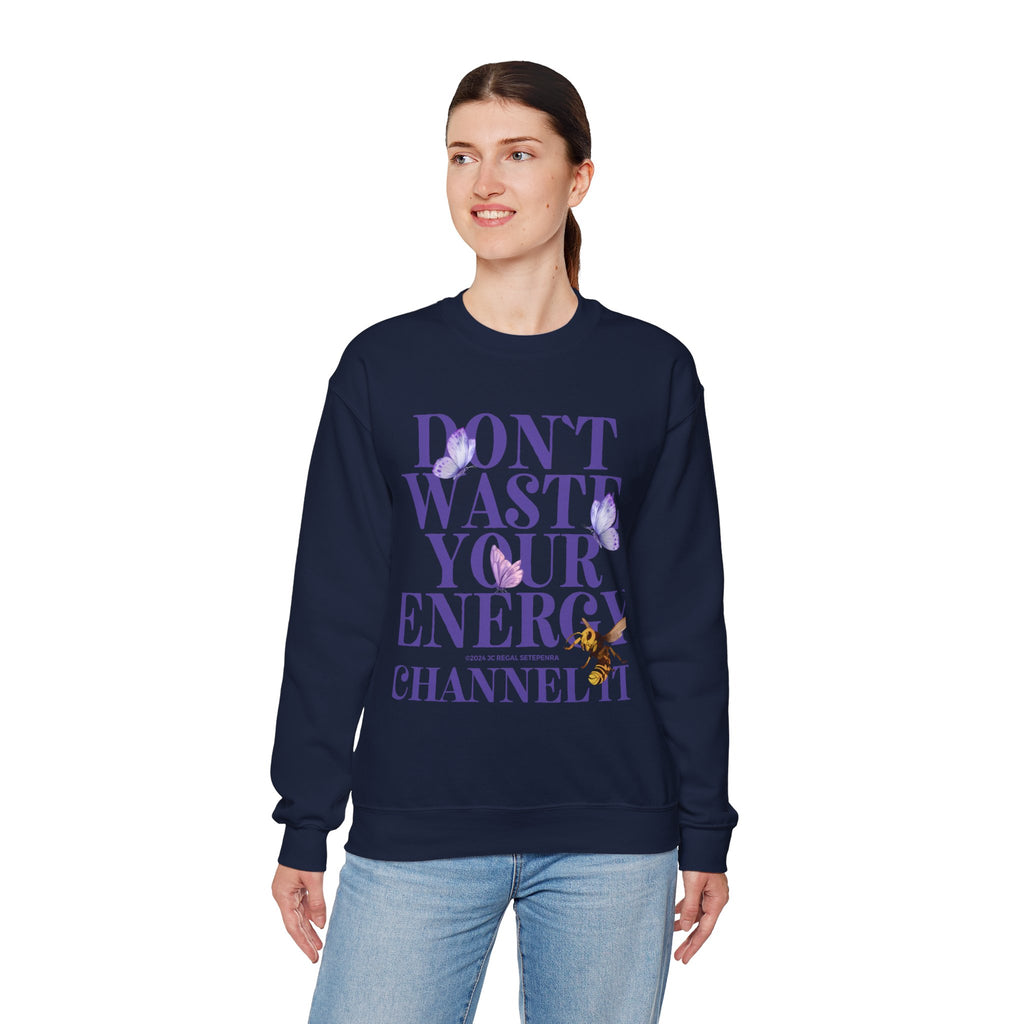 Channel It Unisex Heavy Blend™ Crewneck Sweatshirt (Purple Print)