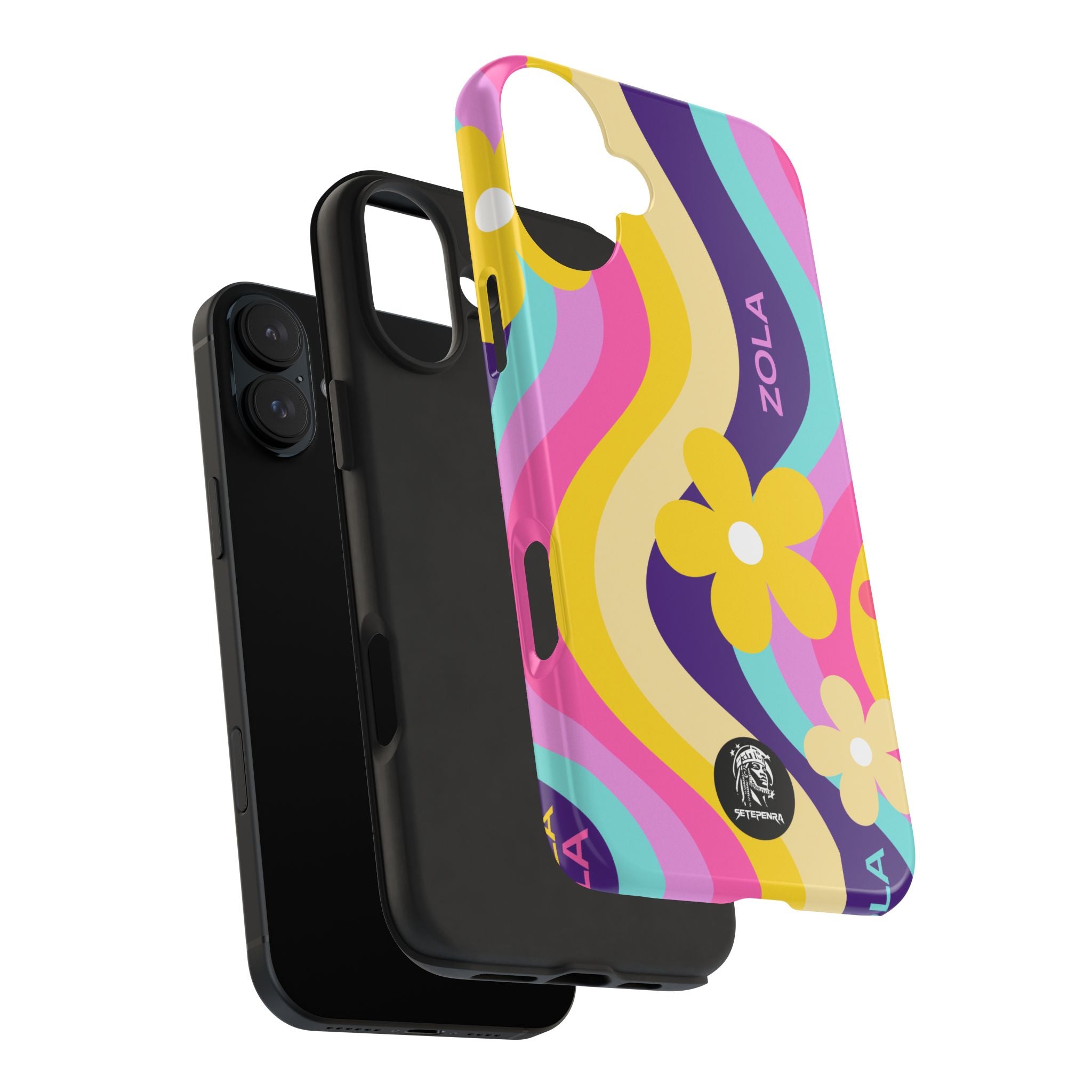Zola Tough Phone Case (For iPhone, Galaxy & More) - Purple Wave