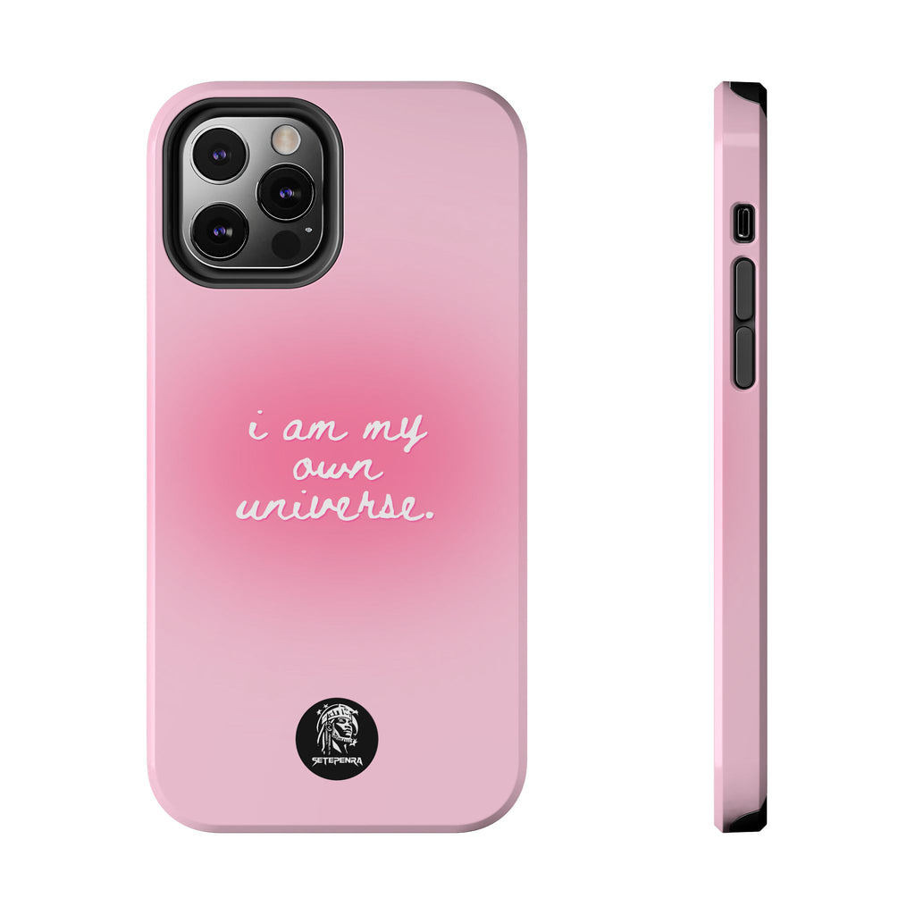 I Am My Own Universe Tough Phone Case (For iPhone, Galaxy & More) - Light Pink SETEPENRA Phone Case.