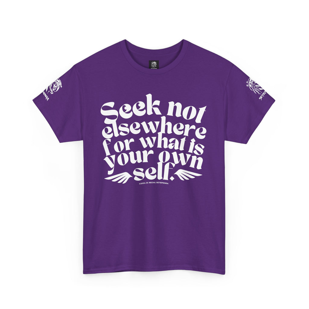 Seek Not Elsewhere Unisex Heavy Cotton Tee SETEPENRA T-Shirt.
