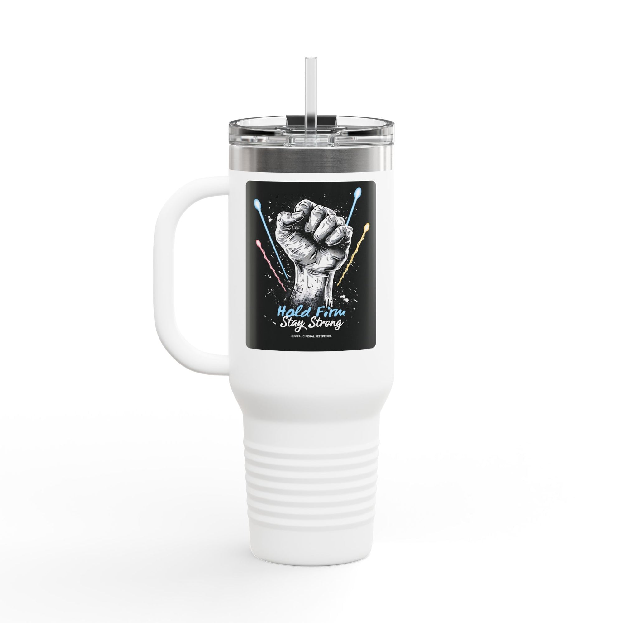 Hold Firm Stay Strong Insulated Travel Mug, 40oz
