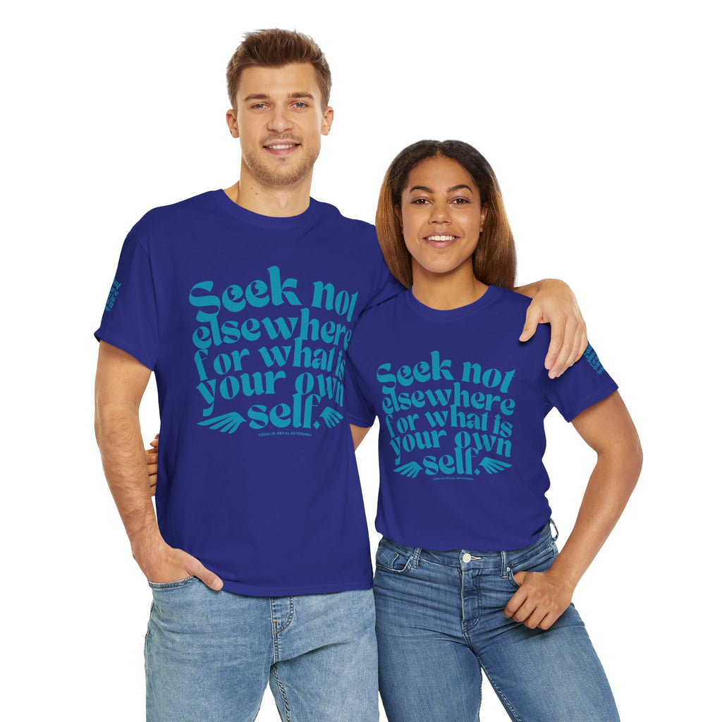 Seek Not Elsewhere (Aqua Edition) Unisex Heavy Cotton Tee
