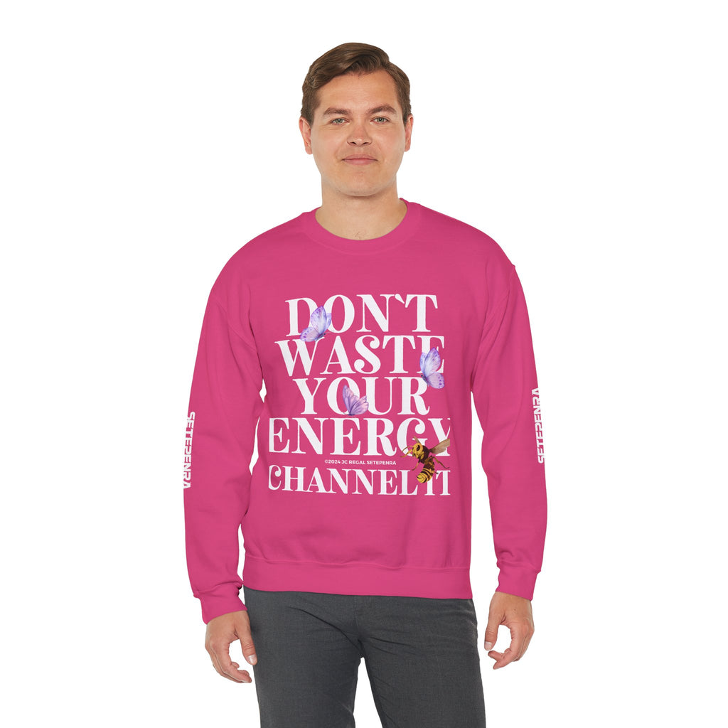 Channel It Unisex Heavy Blend™ Crewneck Sweatshirt (White Print)