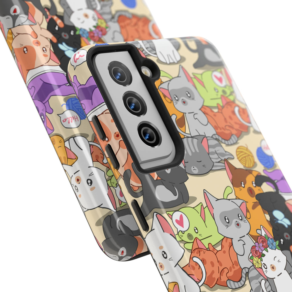 Cats A Lot Tough Phone Case (For iPhone, Galaxy & More)