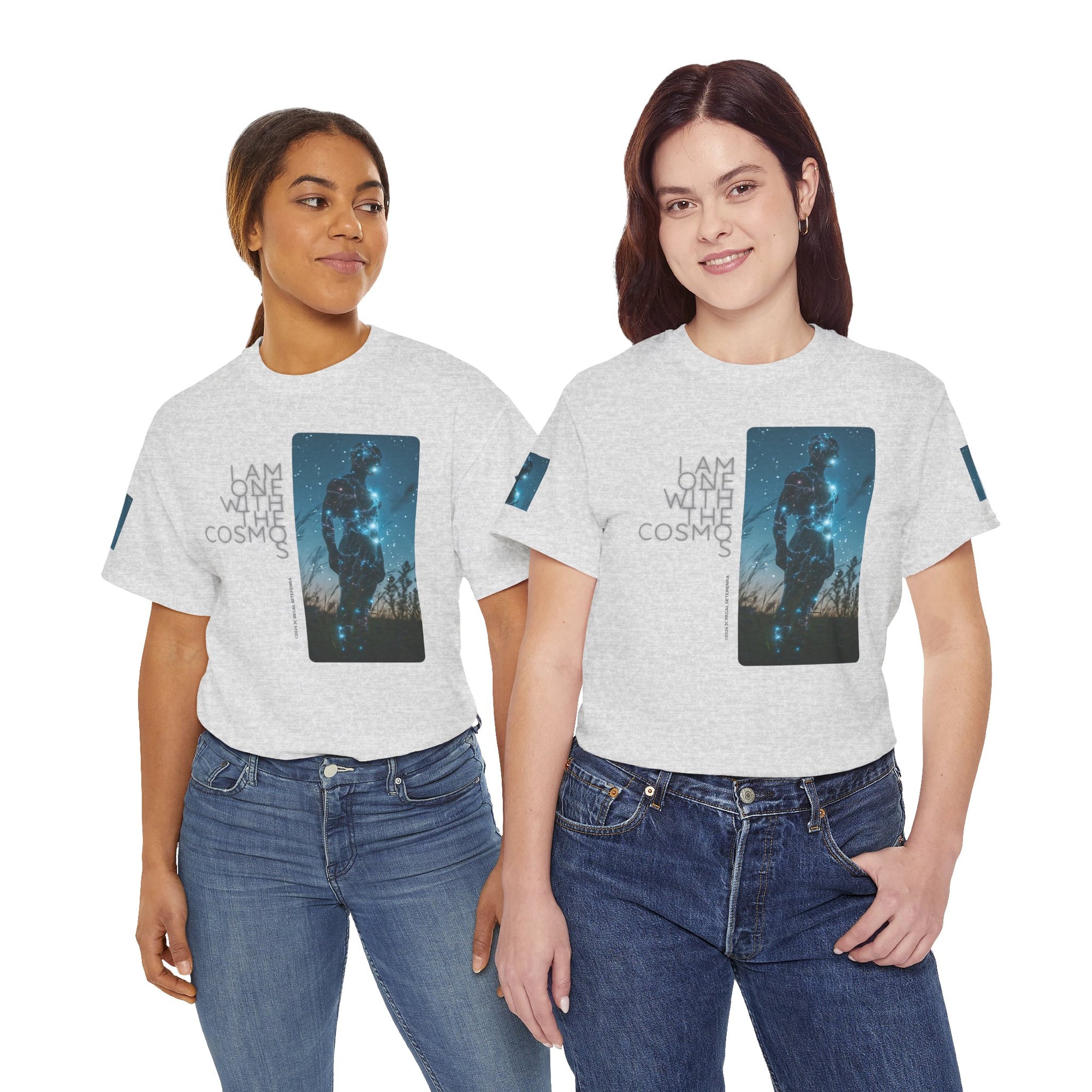 One With The Cosmos Unisex Heavy Cotton Tee