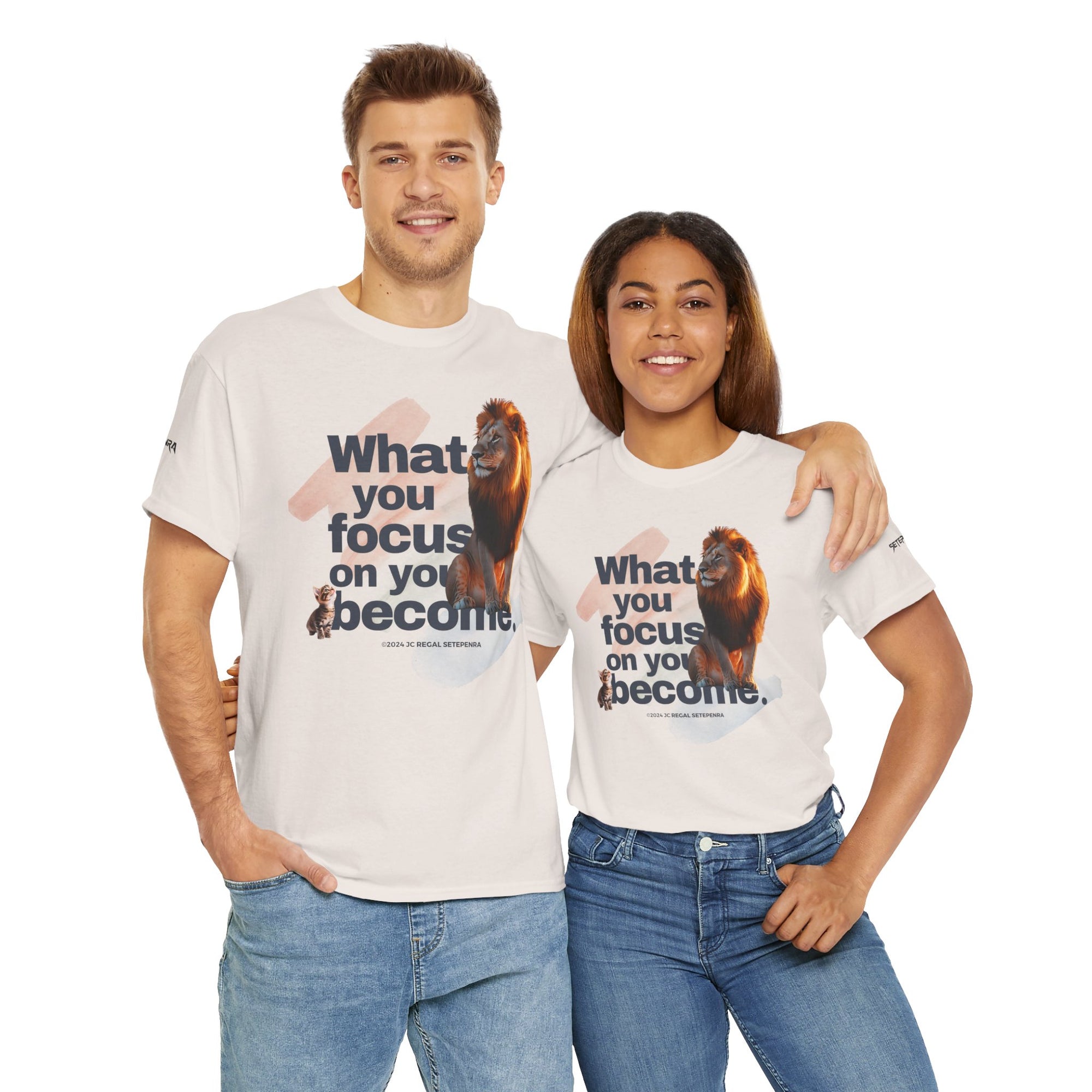 What You Focus On You Become Unisex Heavy Cotton Tee