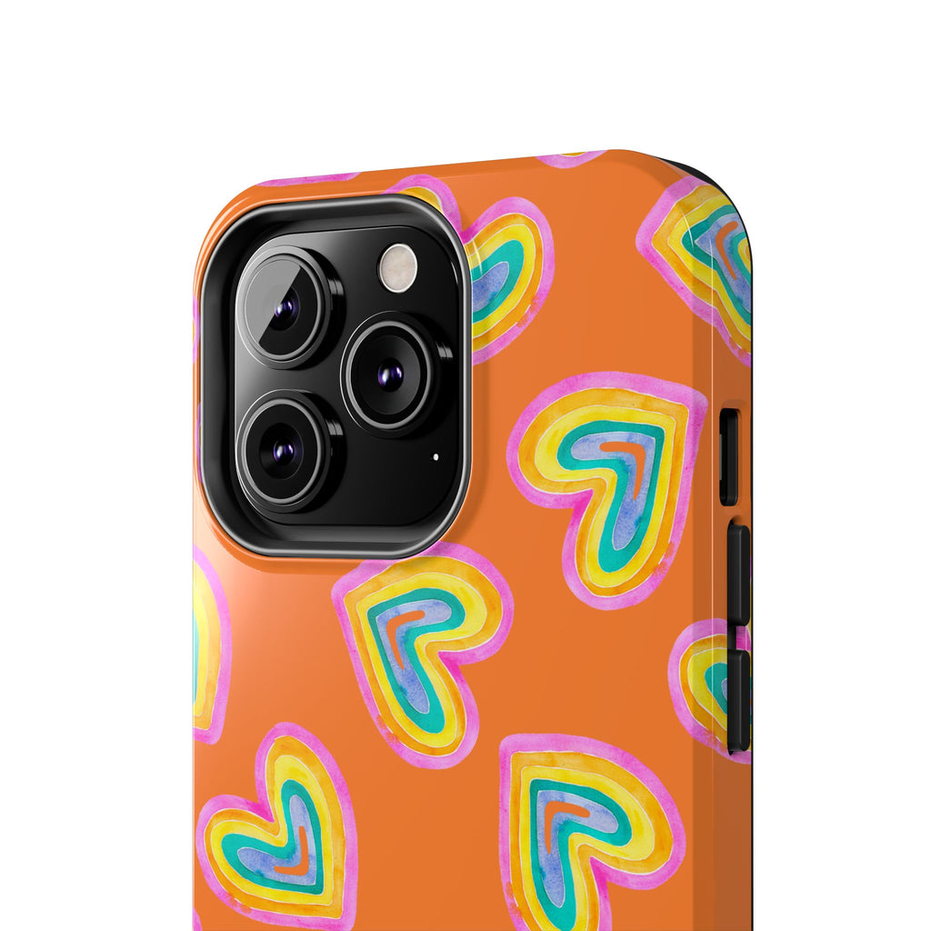 Rainbow Heart Tough Phone Case (For iPhone, Galaxy & More) - Crusta