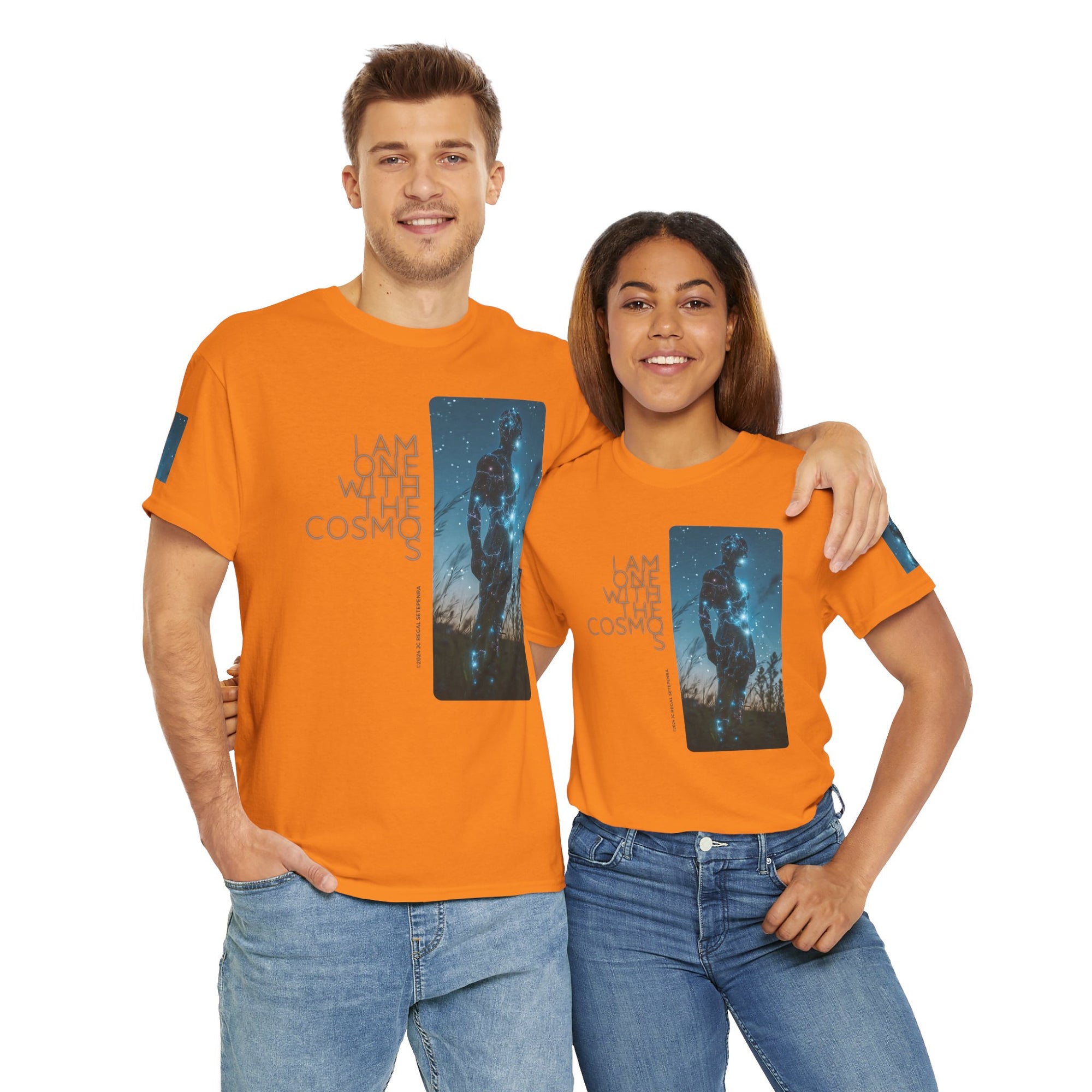 One With The Cosmos Unisex Heavy Cotton Tee