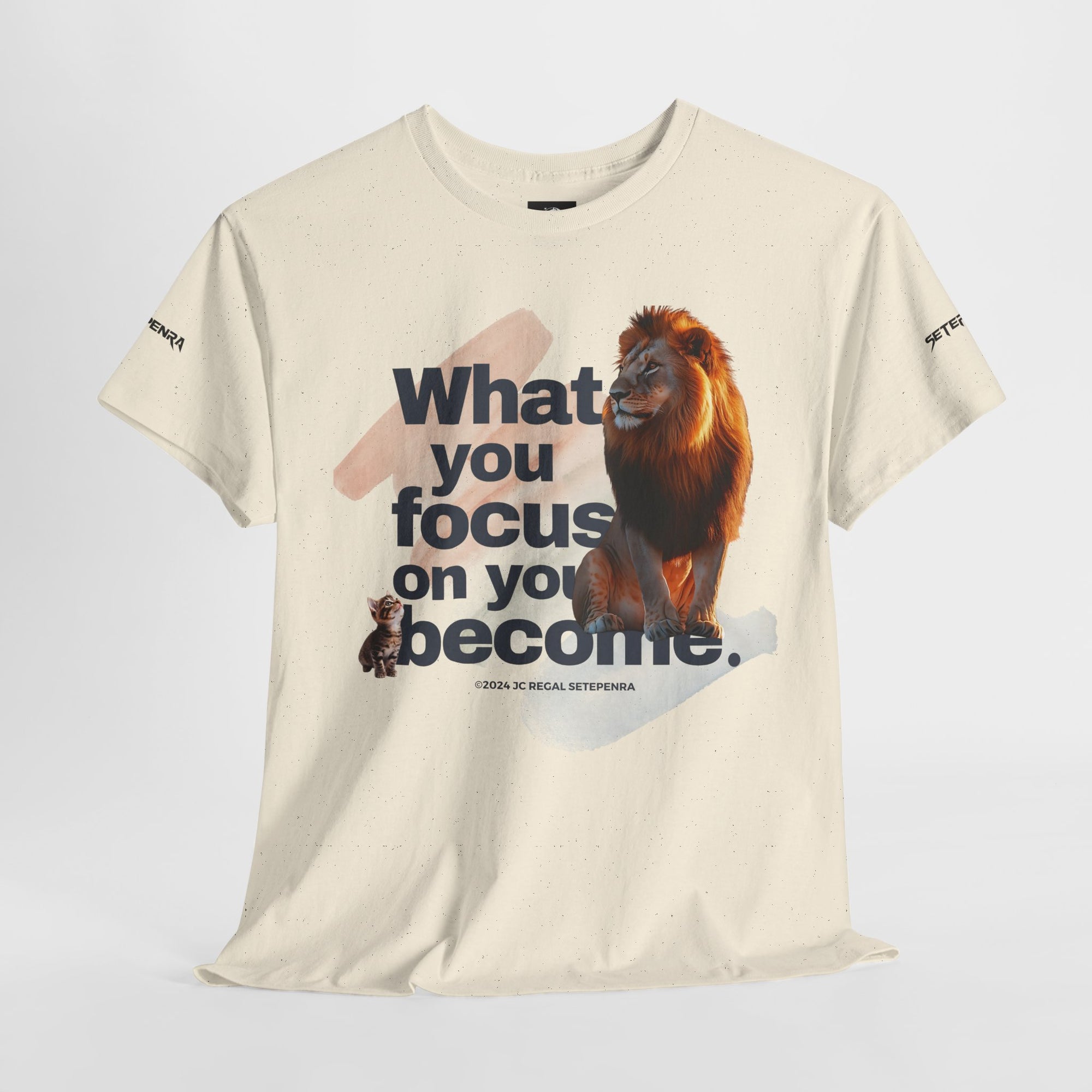 What You Focus On You Become Unisex Heavy Cotton Tee