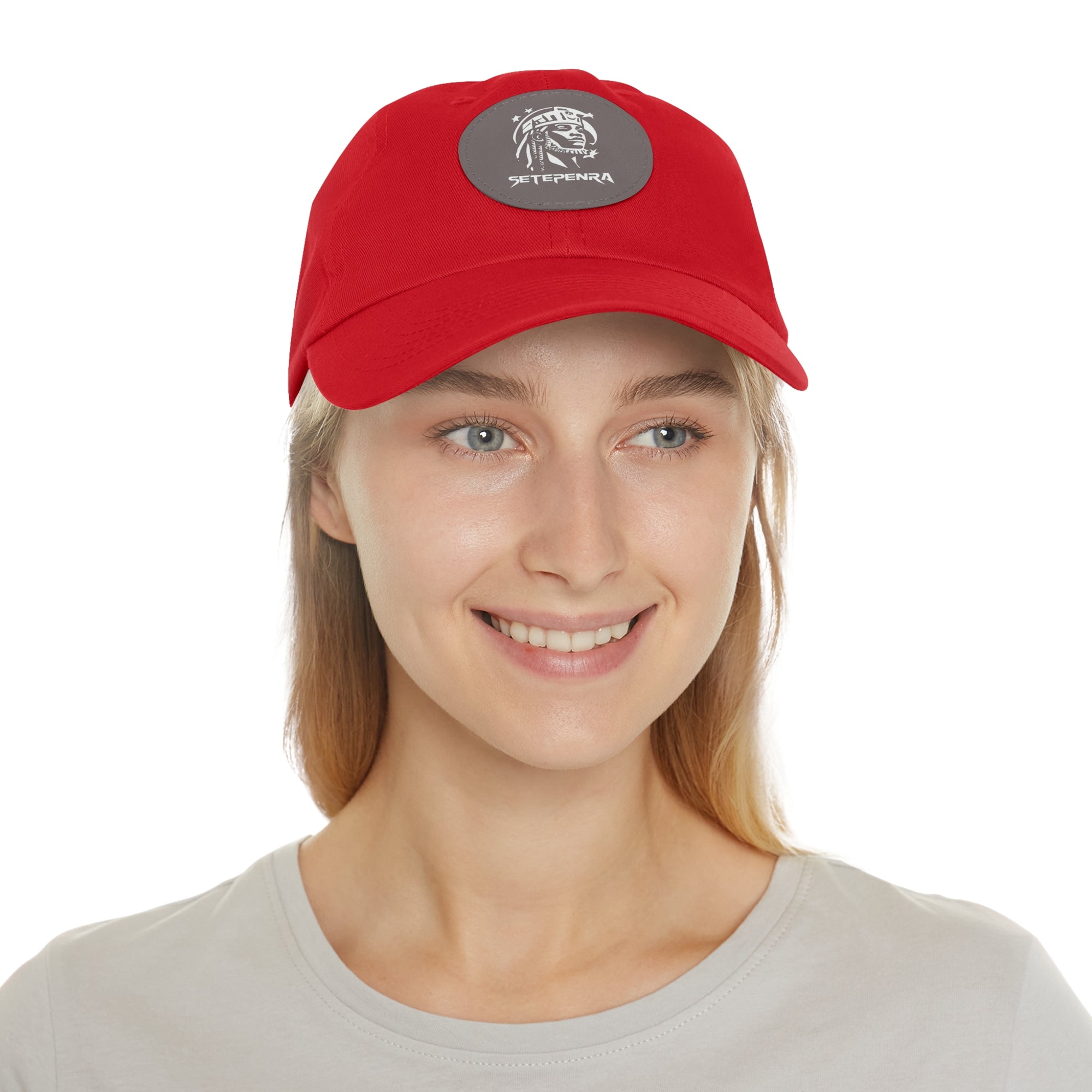 SETEPENRA Dad Hat with Leather Patch (Round)