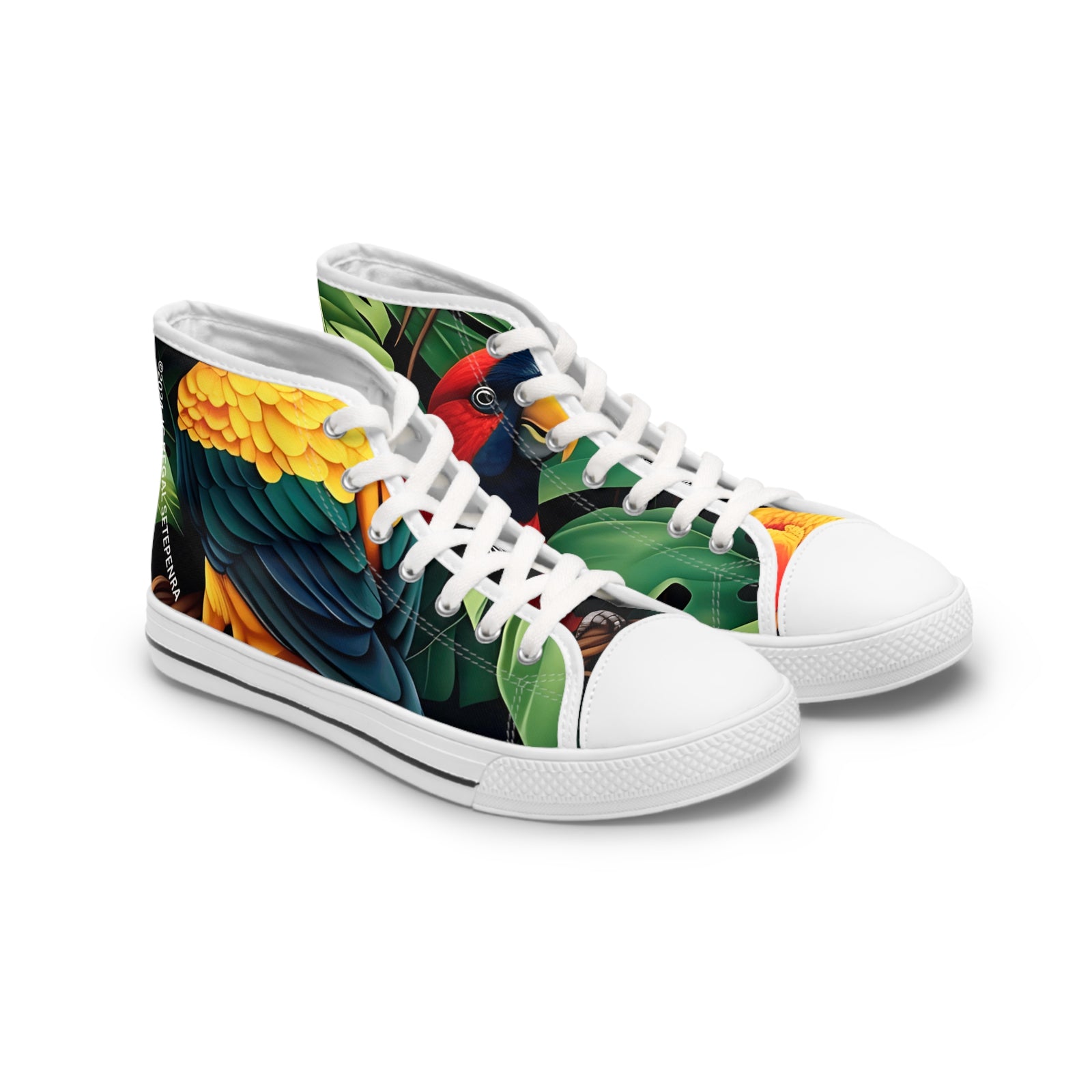 Tri-Parrot Women's High Top Sneakers SETEPENRA Shoes.