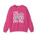 I AM WORTHY GOOD DIVINE Unisex Heavy Blend™ Crewneck Sweatshirt SETEPENRA Sweatshirt.