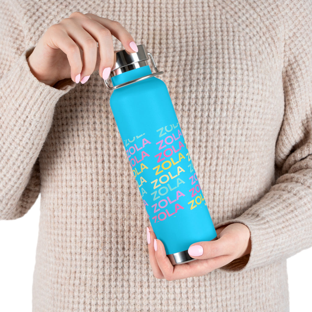 Zola Copper Vacuum Insulated Bottle, 22oz