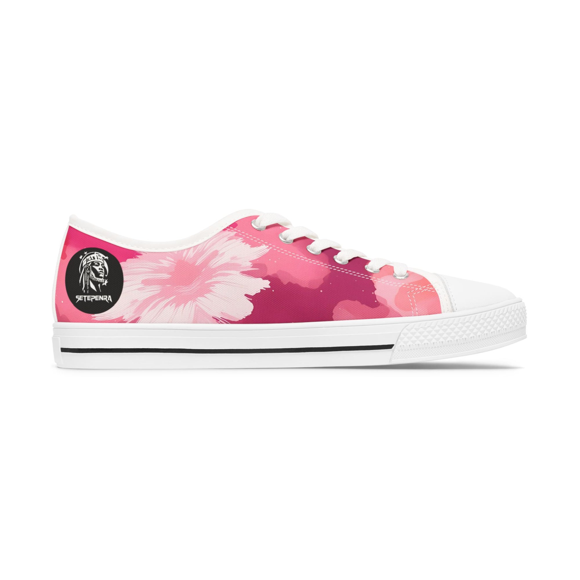 Pinking Bloom Women's Low Top Sneakers SETEPENRA Shoes.