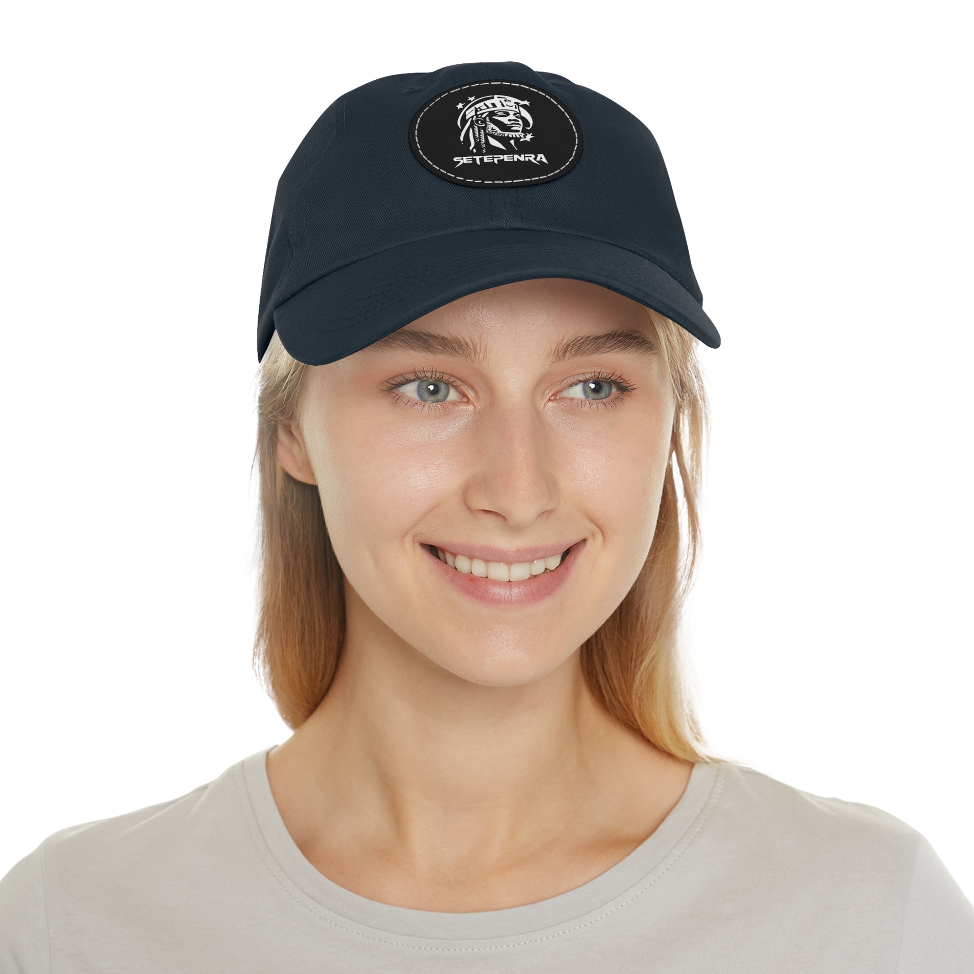 SETEPENRA Dad Hat with Leather Patch (Round)