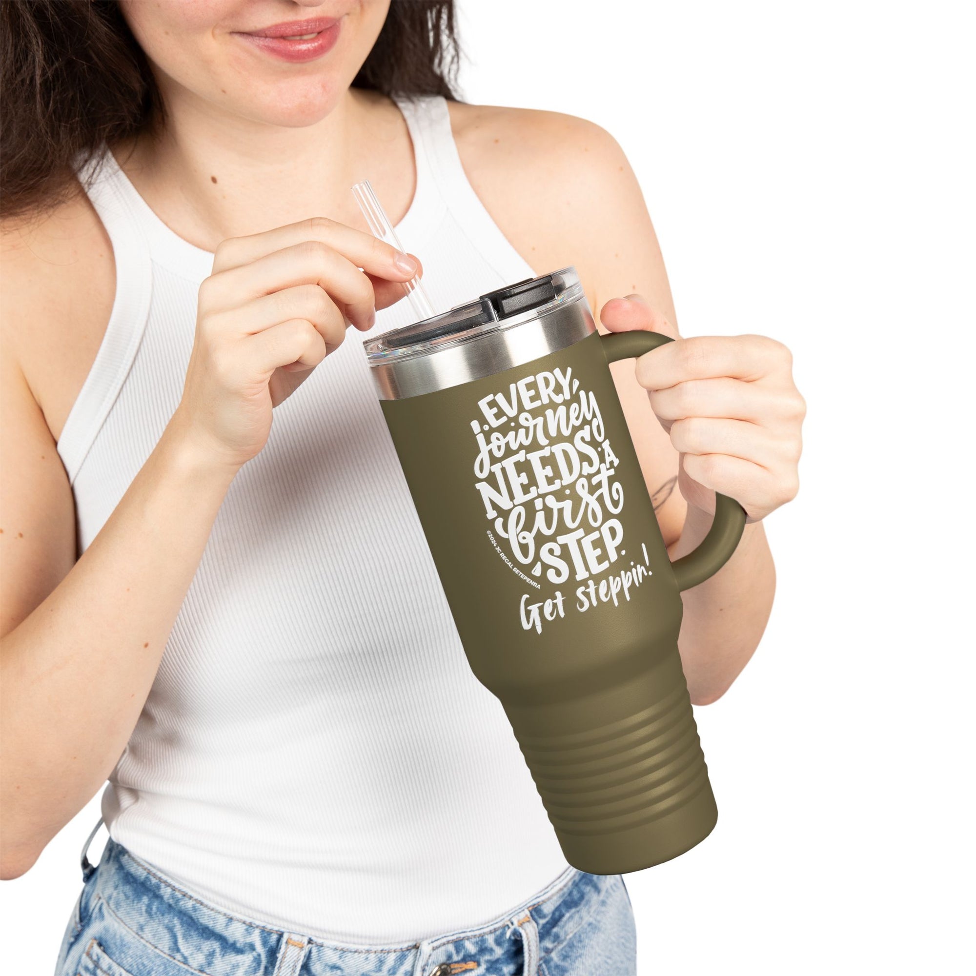 Get Steppin! Insulated Travel Mug, 40oz