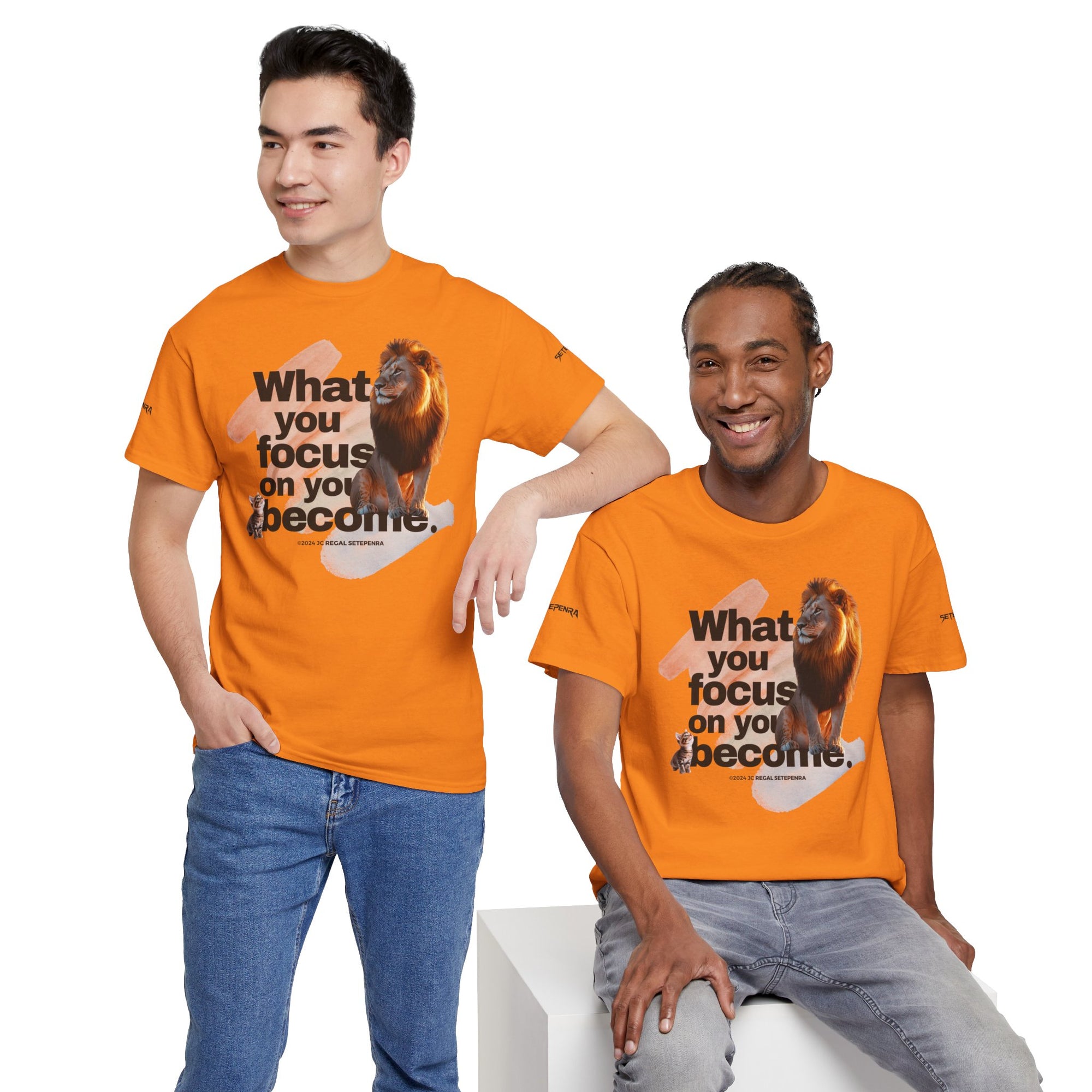 What You Focus On You Become Unisex Heavy Cotton Tee
