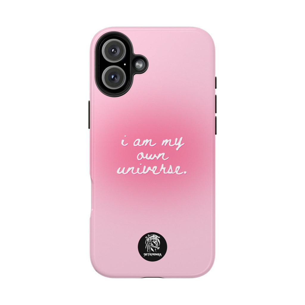 I Am My Own Universe Tough Phone Case (For iPhone, Galaxy & More) - Light Pink