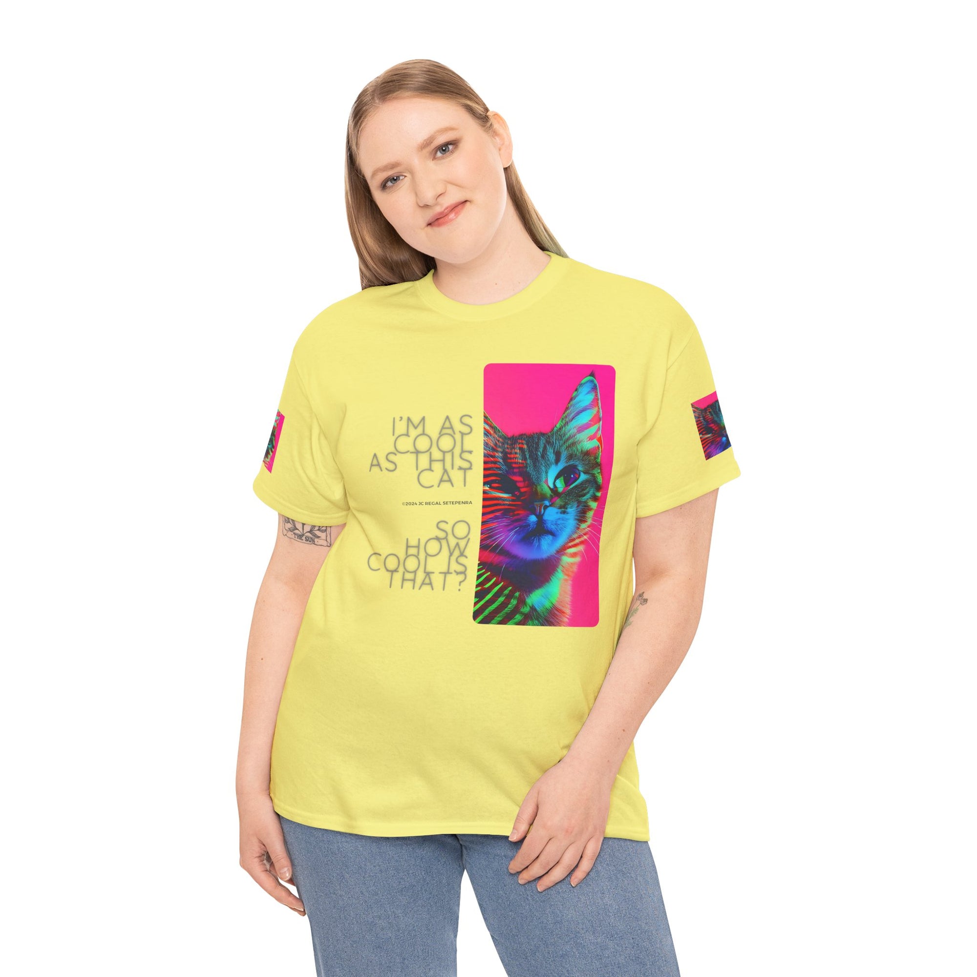 Cool Cat (Whiskers 2) Unisex Heavy Cotton Tee