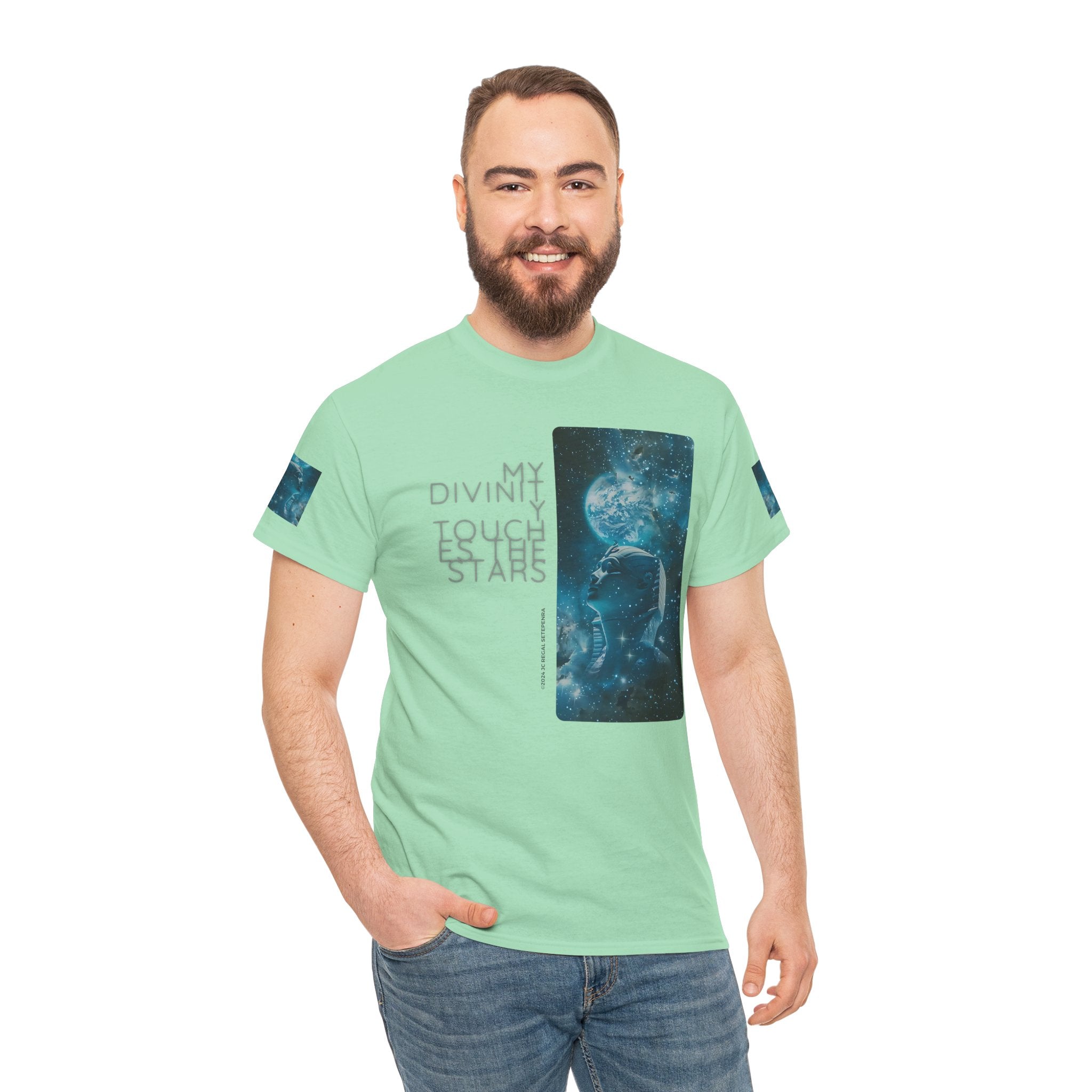 My Divinity Touches The Stars Unisex Heavy Cotton Tee
