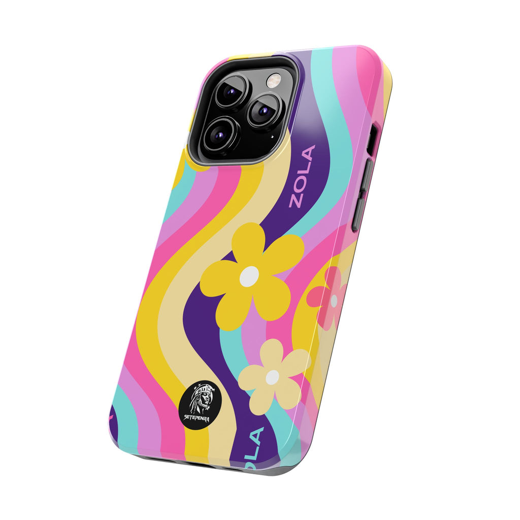 Zola Tough Phone Case (For iPhone, Galaxy & More) - Purple Wave