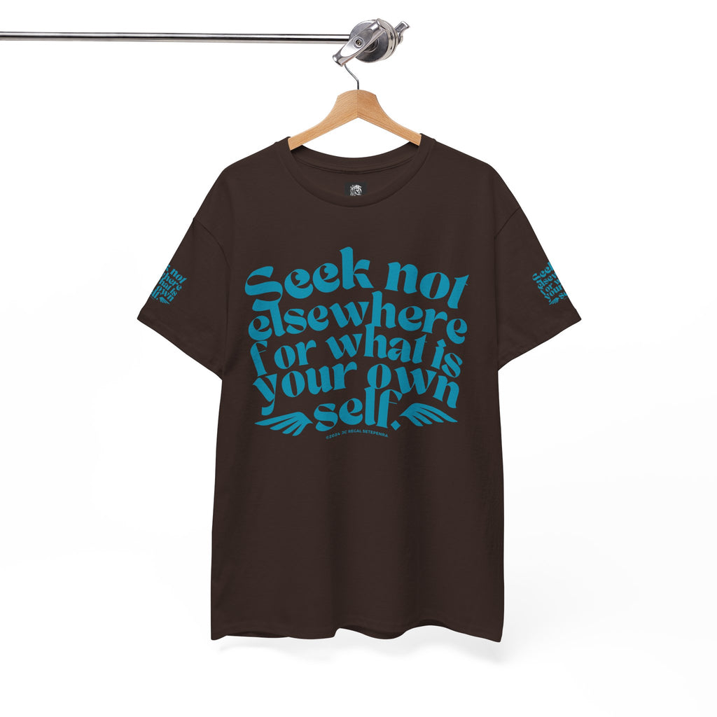 Seek Not Elsewhere (Aqua Edition) Unisex Heavy Cotton Tee