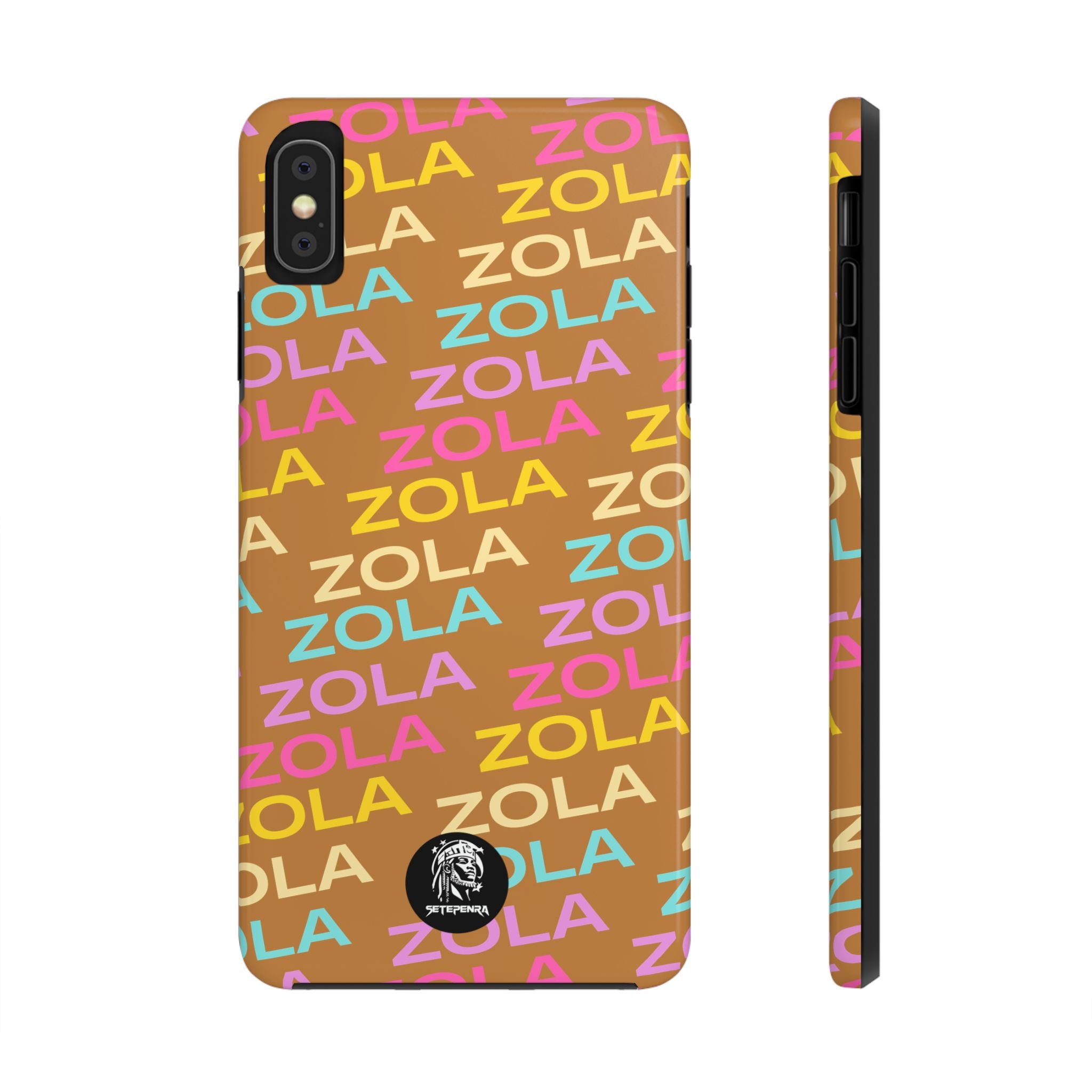 Zola Tough Phone Case (For iPhone, Galaxy & More) - Light Brown SETEPENRA Phone Case.