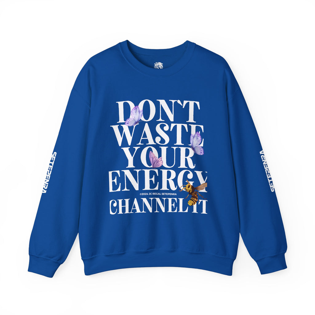 Channel It Unisex Heavy Blend™ Crewneck Sweatshirt (White Print) SETEPENRA Sweatshirt.