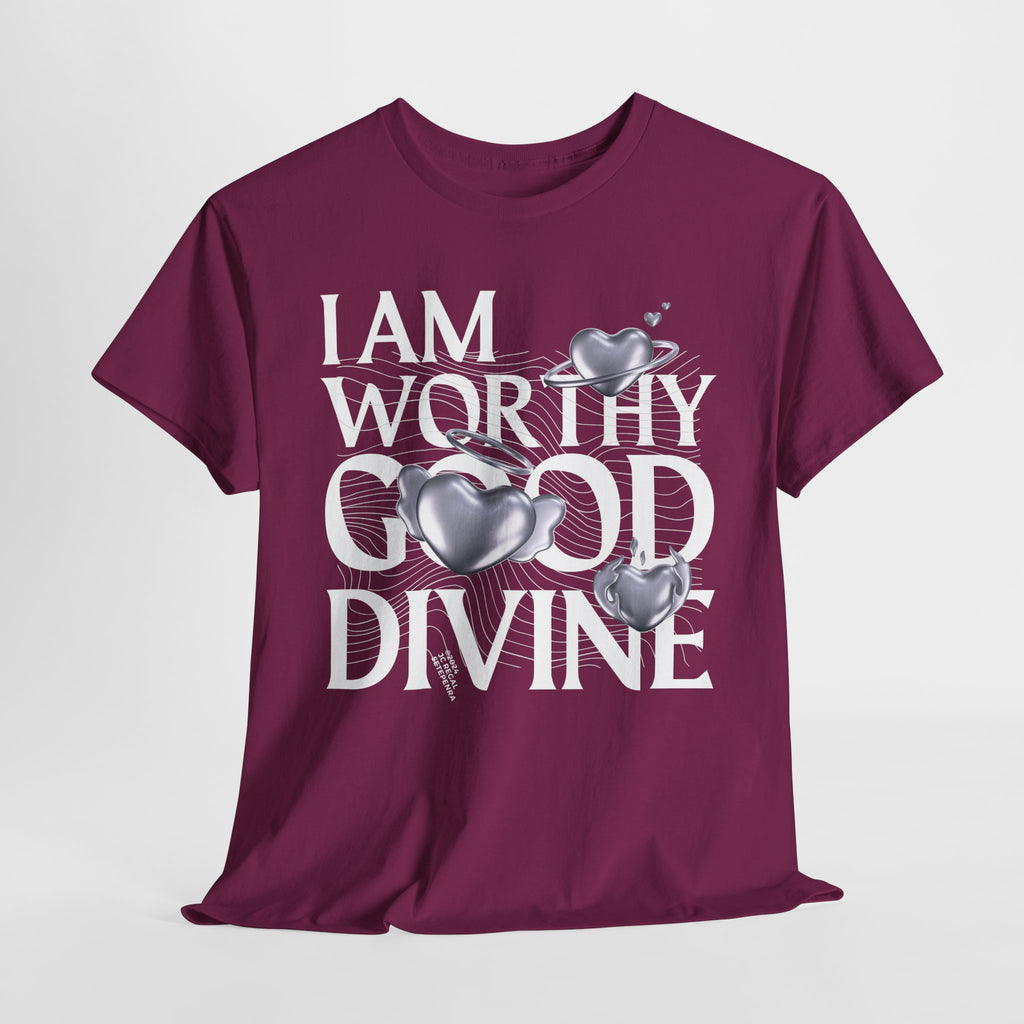 I AM WORTHY GOOD DIVINE Unisex Heavy Cotton Tee
