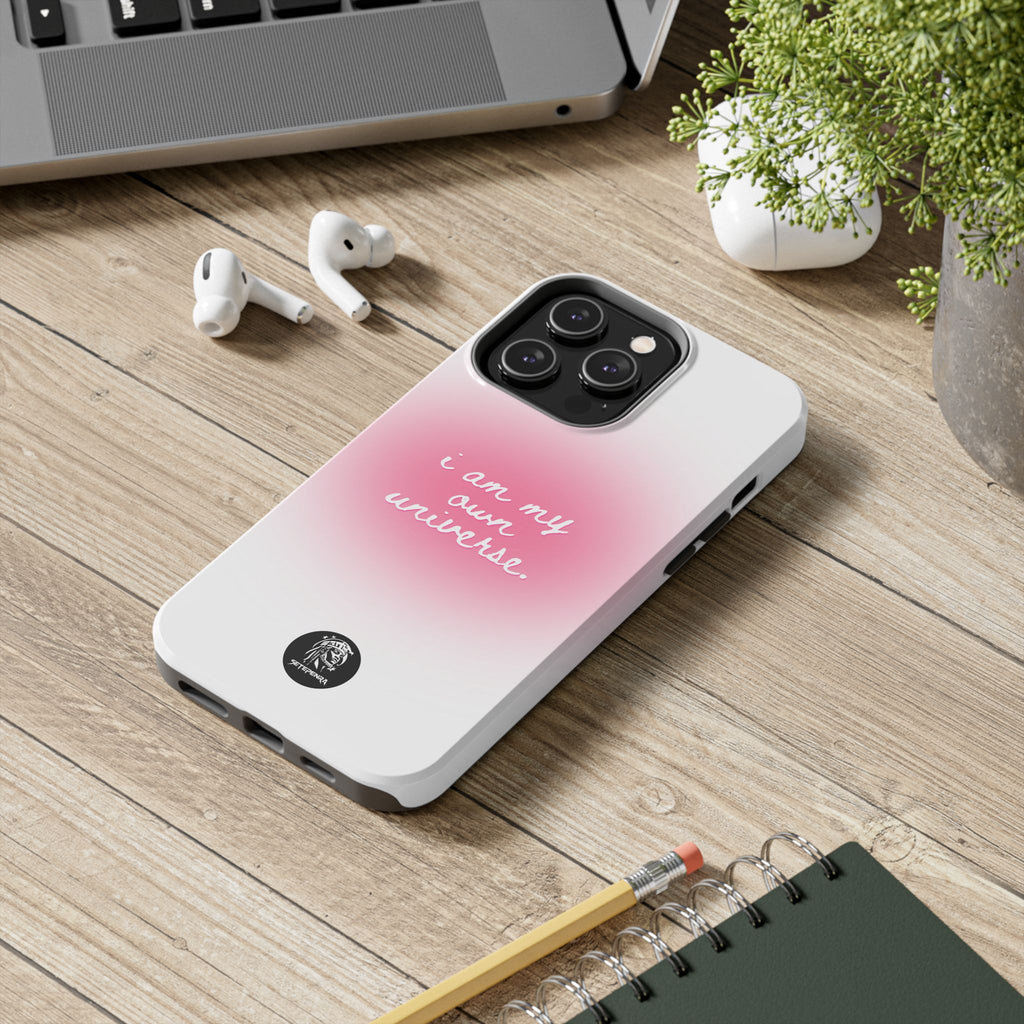 I Am My Own Universe Tough Phone Case (For iPhone, Galaxy & More) - White