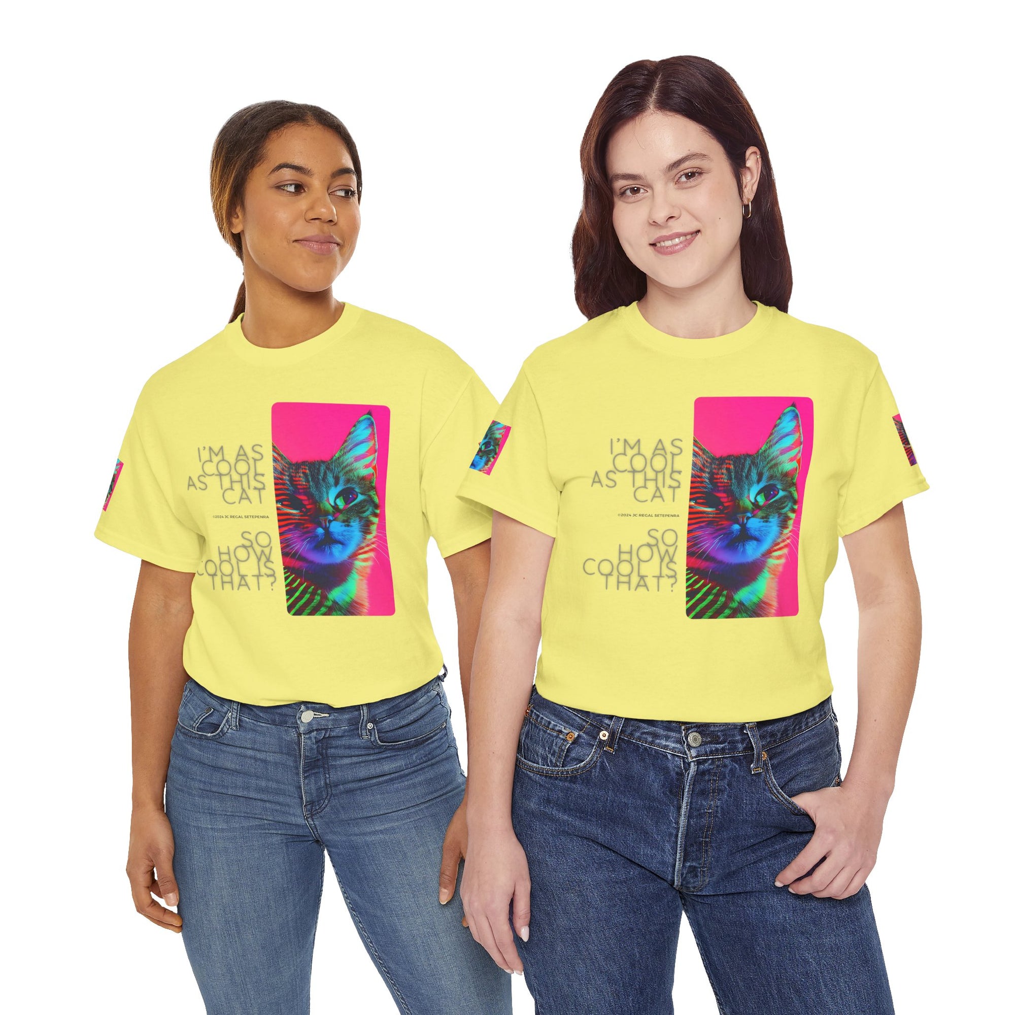 Cool Cat (Whiskers 2) Unisex Heavy Cotton Tee