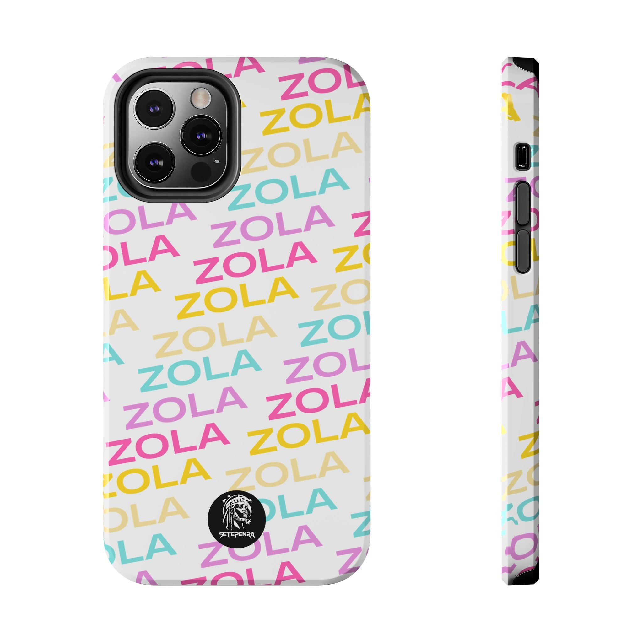 Zola Tough Phone Case (For iPhone, Galaxy & More) - White SETEPENRA Phone Case.