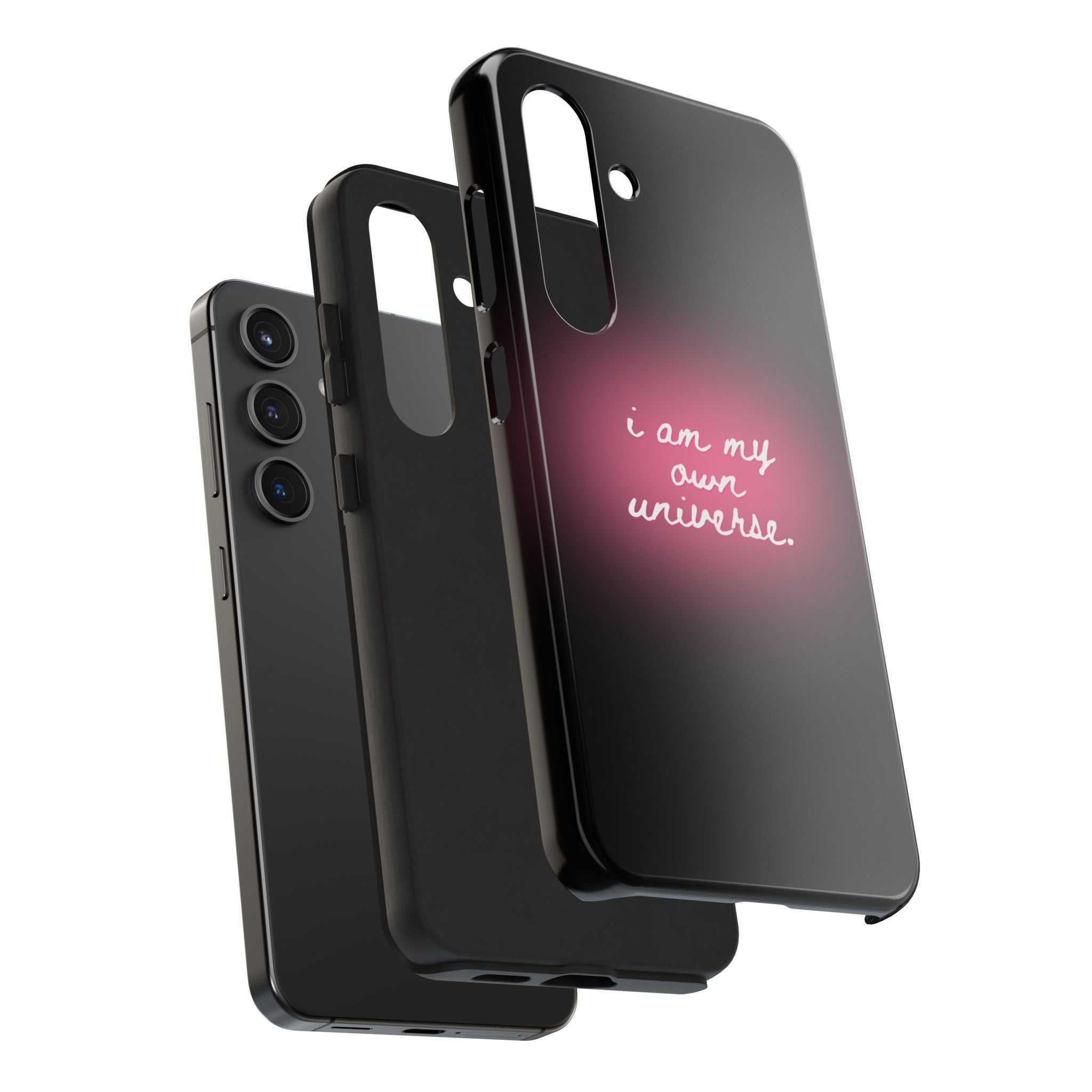 I Am My Own Universe — Pink Glow Protective Cover Tough Phone Case