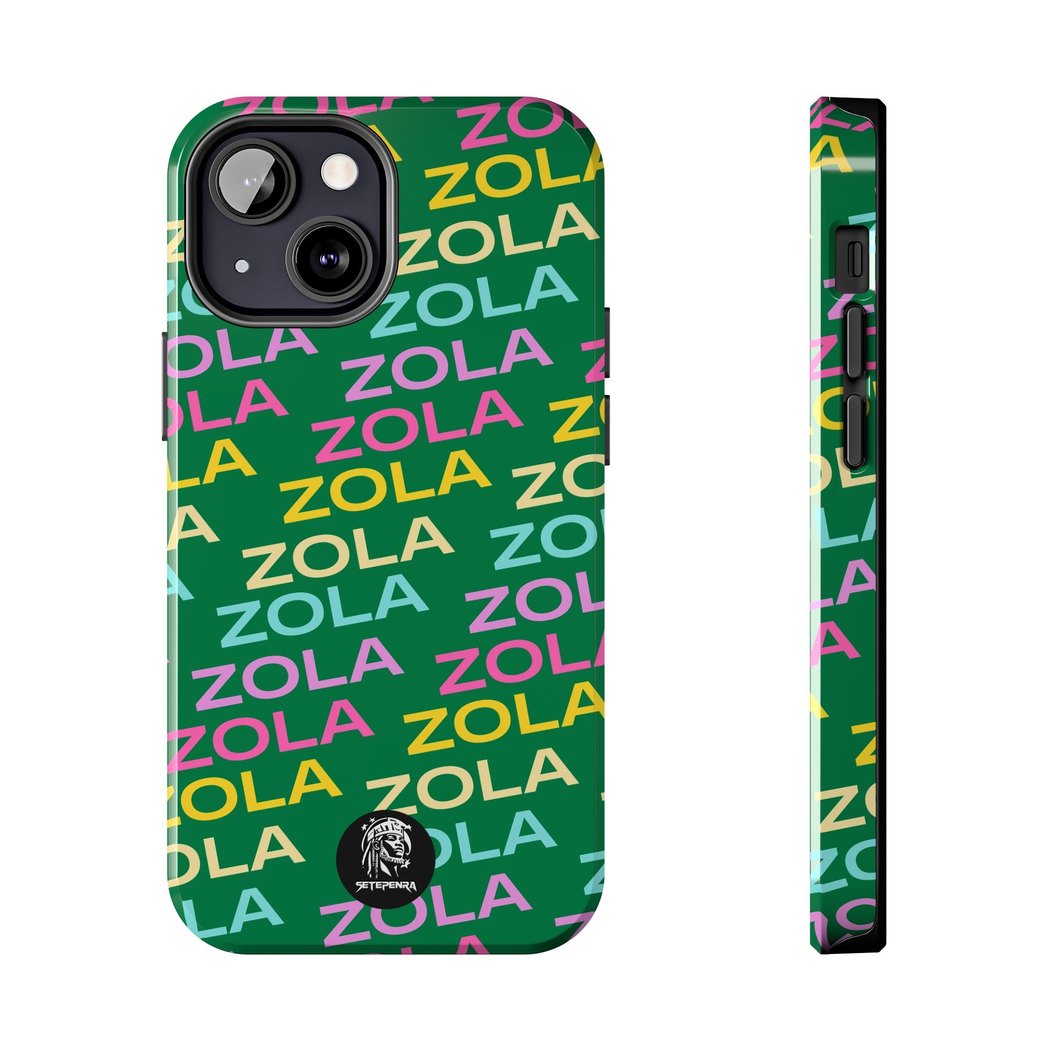 Zola Tough Phone Case (For iPhone, Galaxy & More) - Dark Green SETEPENRA Phone Case.