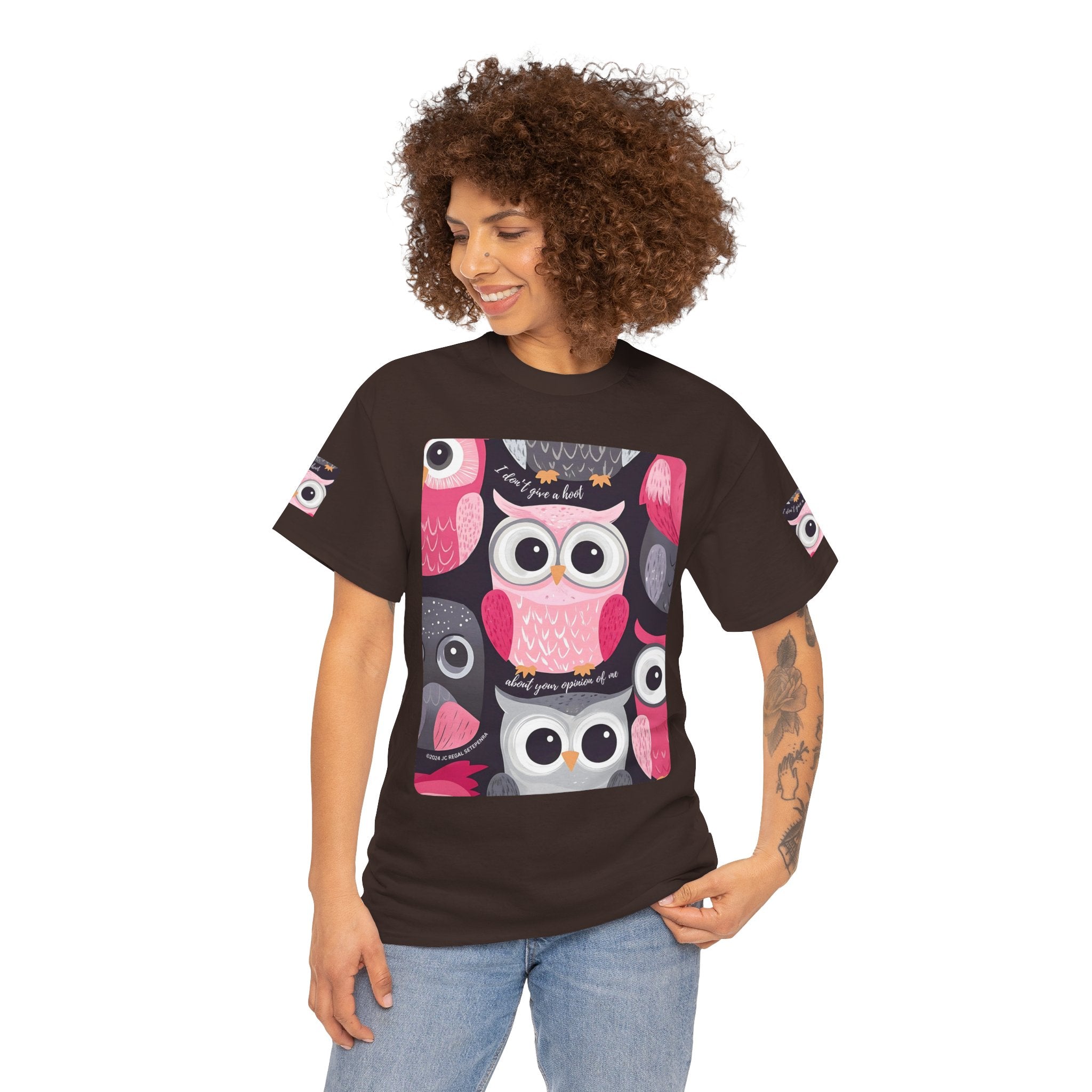 Don't Give A Hoot Unisex Heavy Cotton Tee