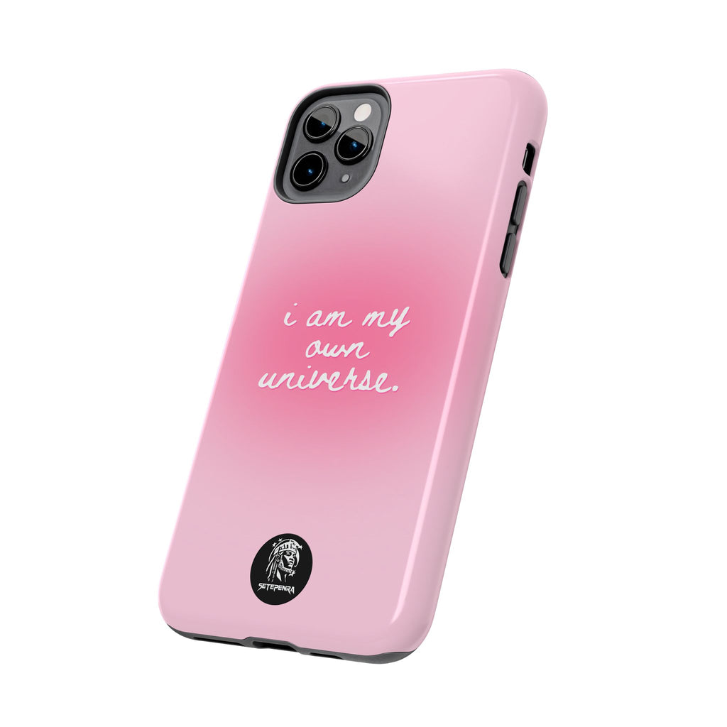 I Am My Own Universe Tough Phone Case (For iPhone, Galaxy & More) - Light Pink