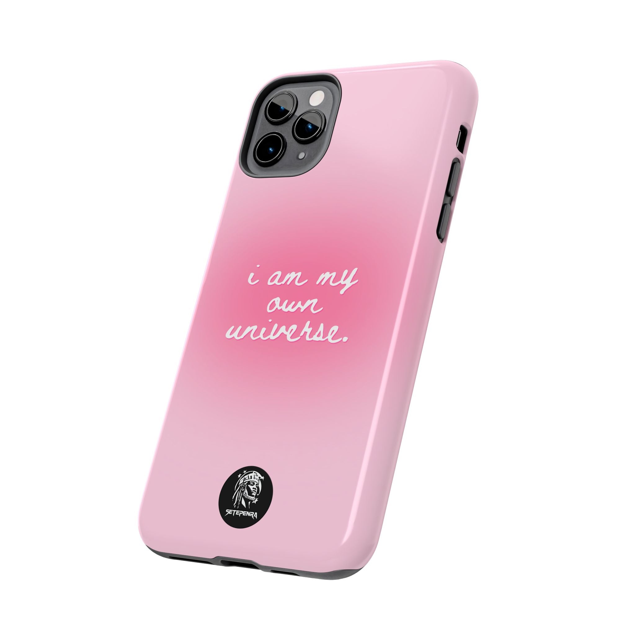 I Am My Own Universe Tough Phone Case (For iPhone, Galaxy & More) - Light Pink
