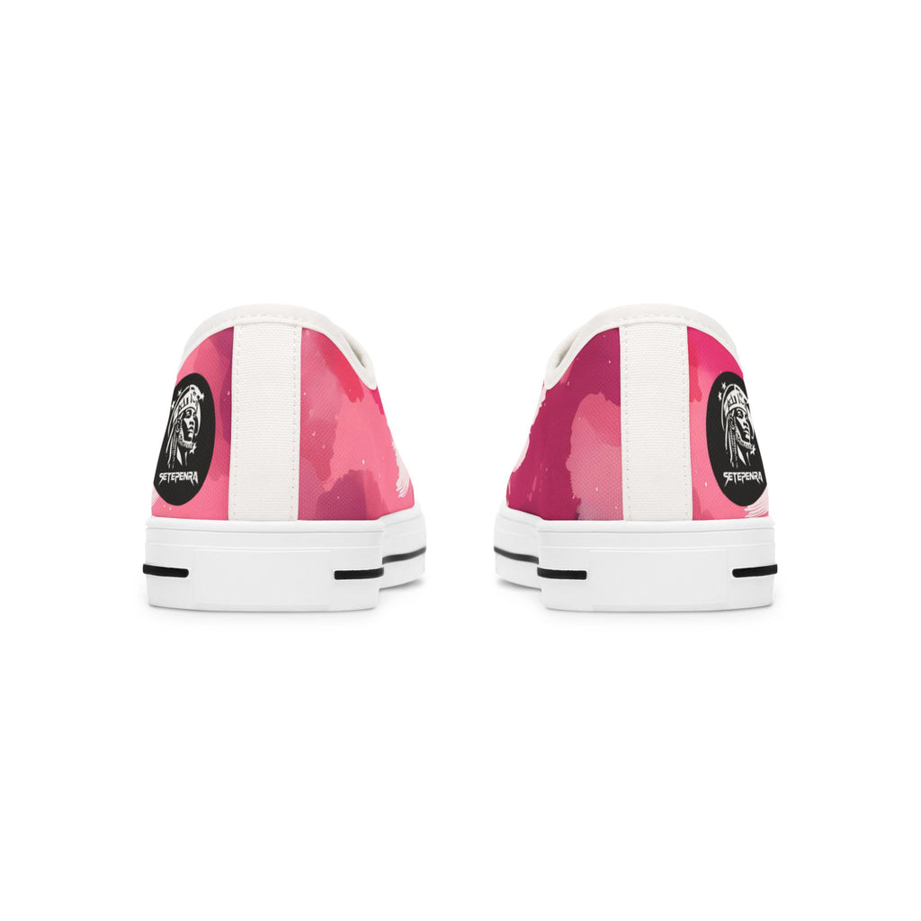 Pinking Bloom Women's Low Top Sneakers SETEPENRA Shoes.