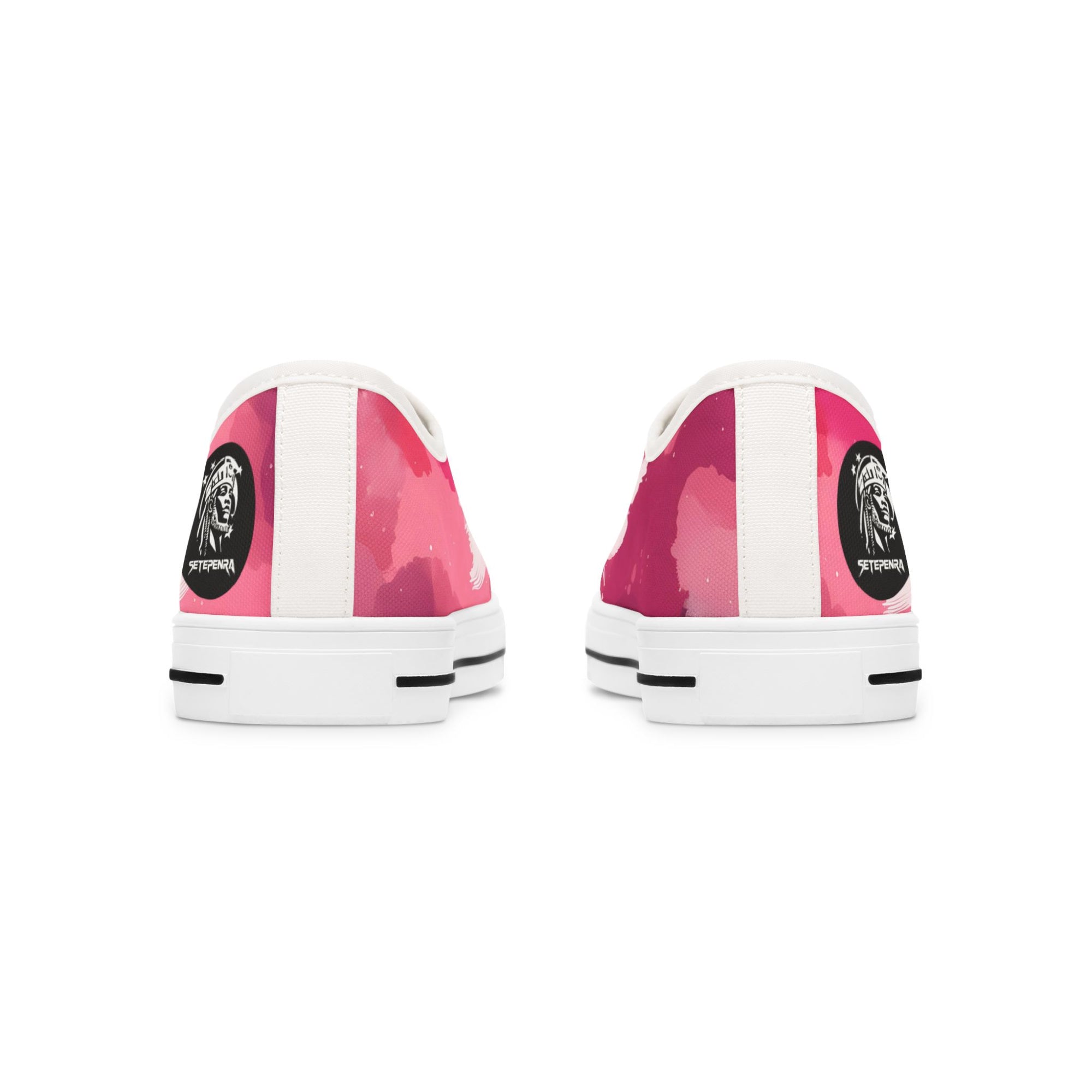 Pinking Bloom Women's Low Top Sneakers SETEPENRA Shoes.