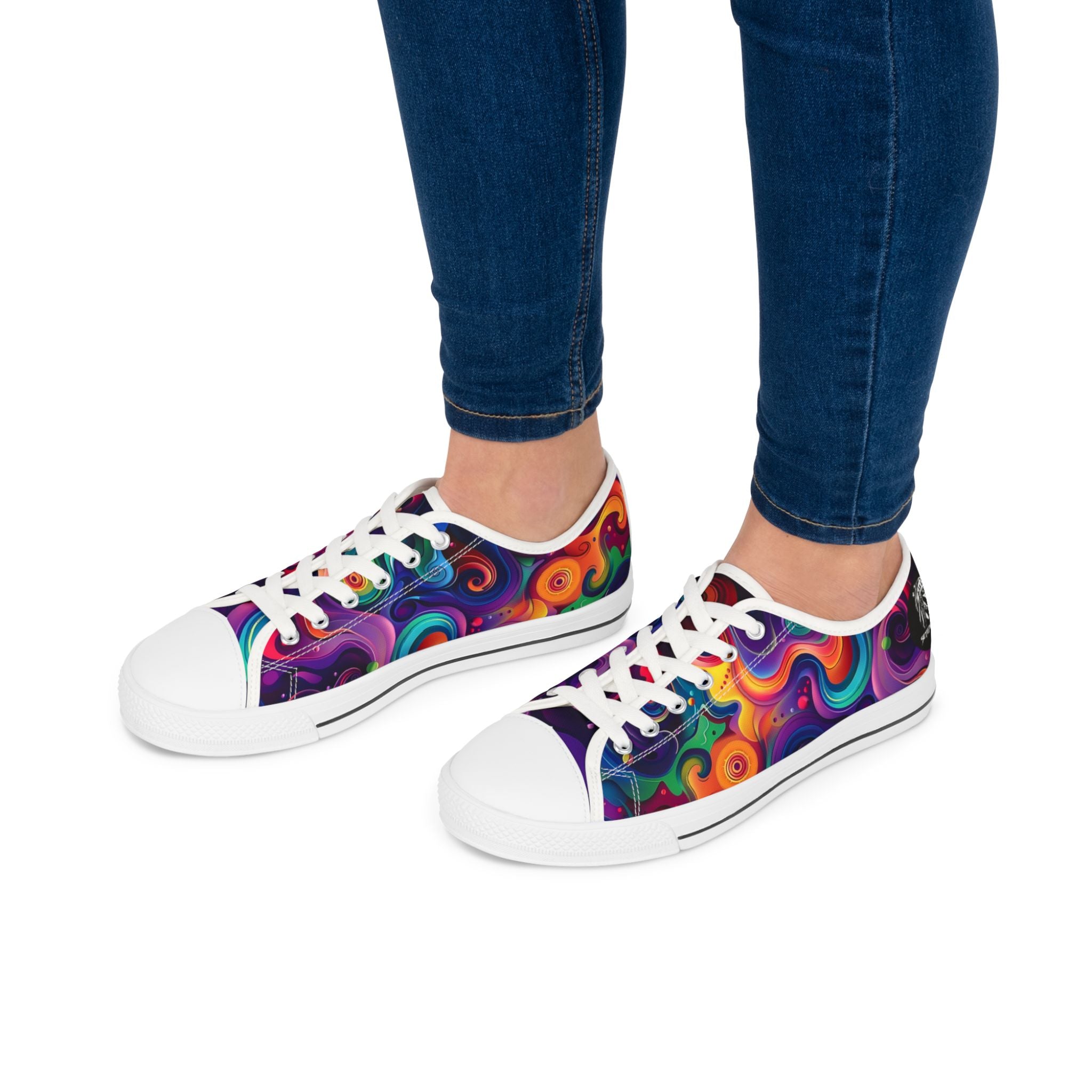 Psychedelic Women's Low Top Sneakers SETEPENRA Shoes.