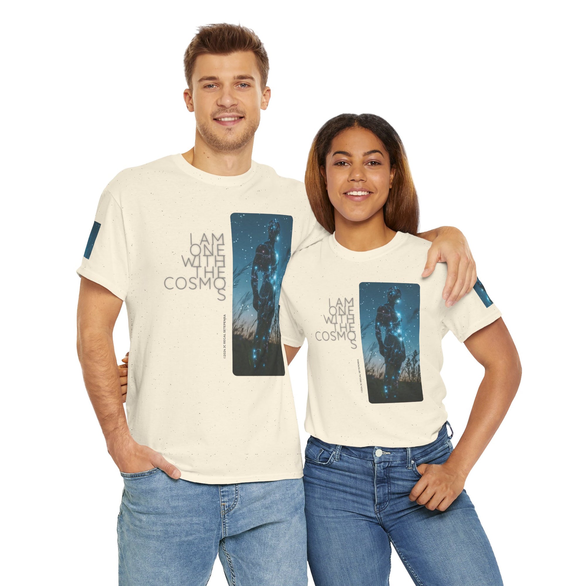 One With The Cosmos Unisex Heavy Cotton Tee